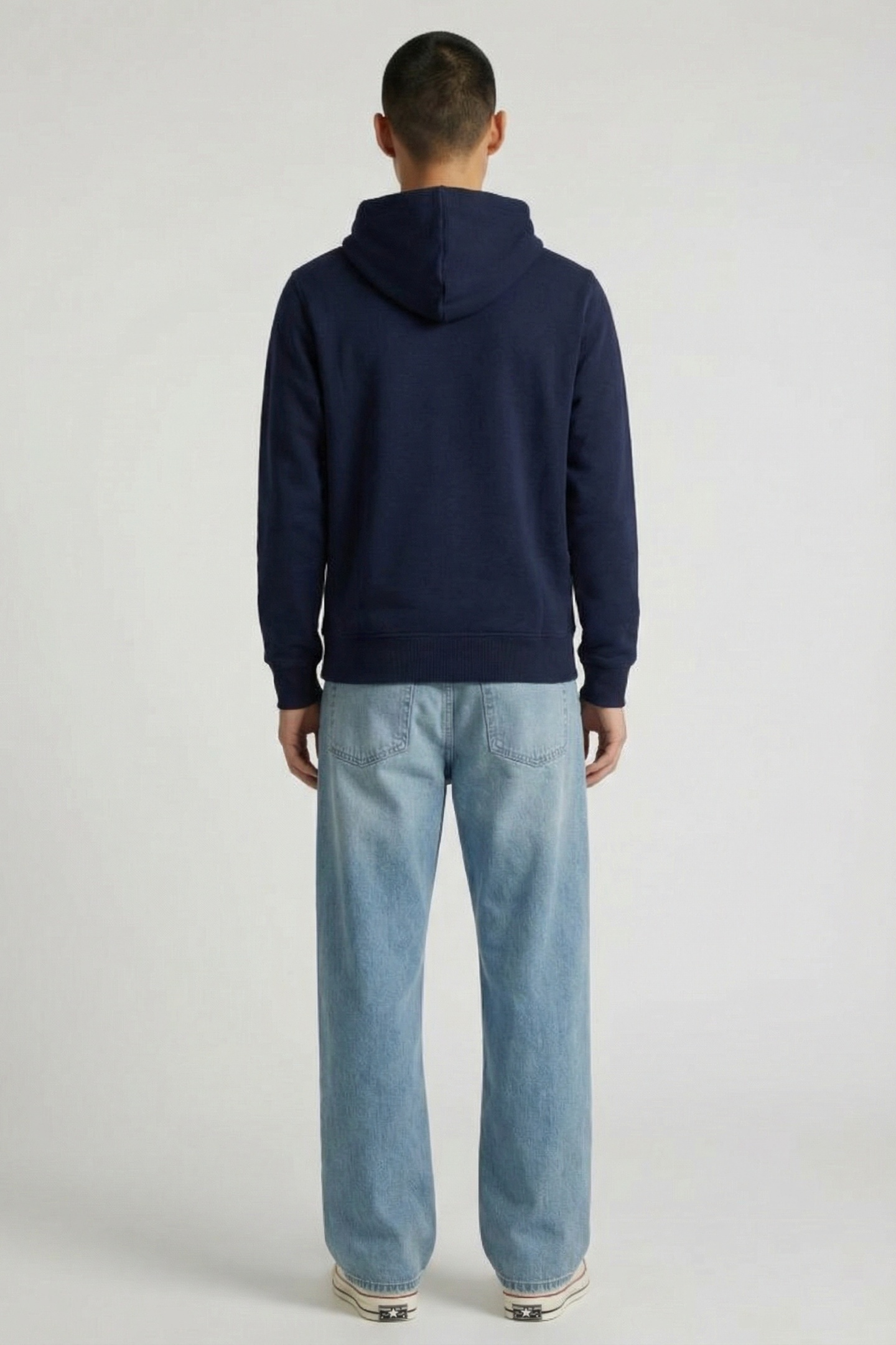 FLEECE HOODIE NAVY BLUE 2