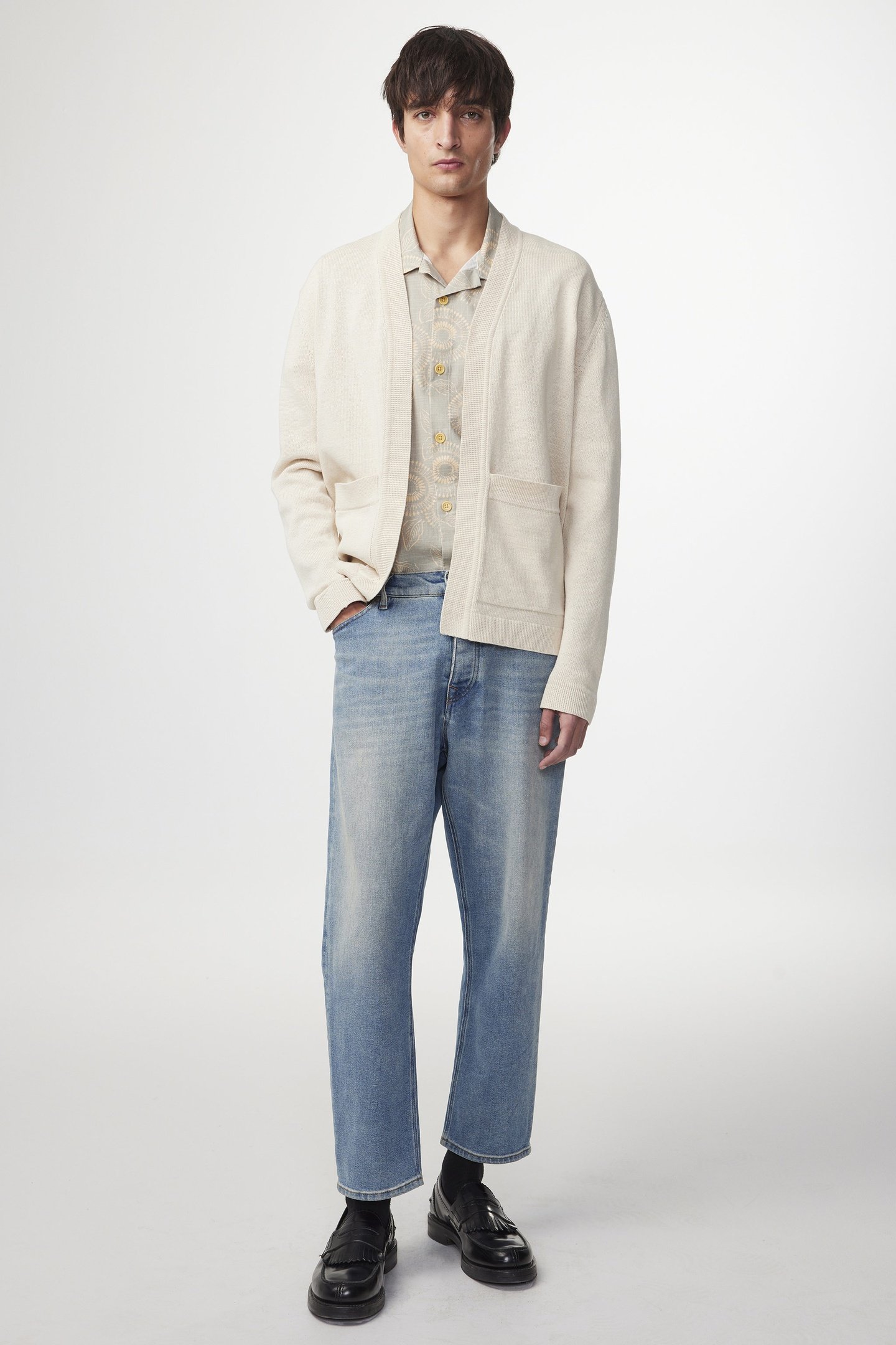 BRADLEY CARDIGAN 6371 ECRU 1