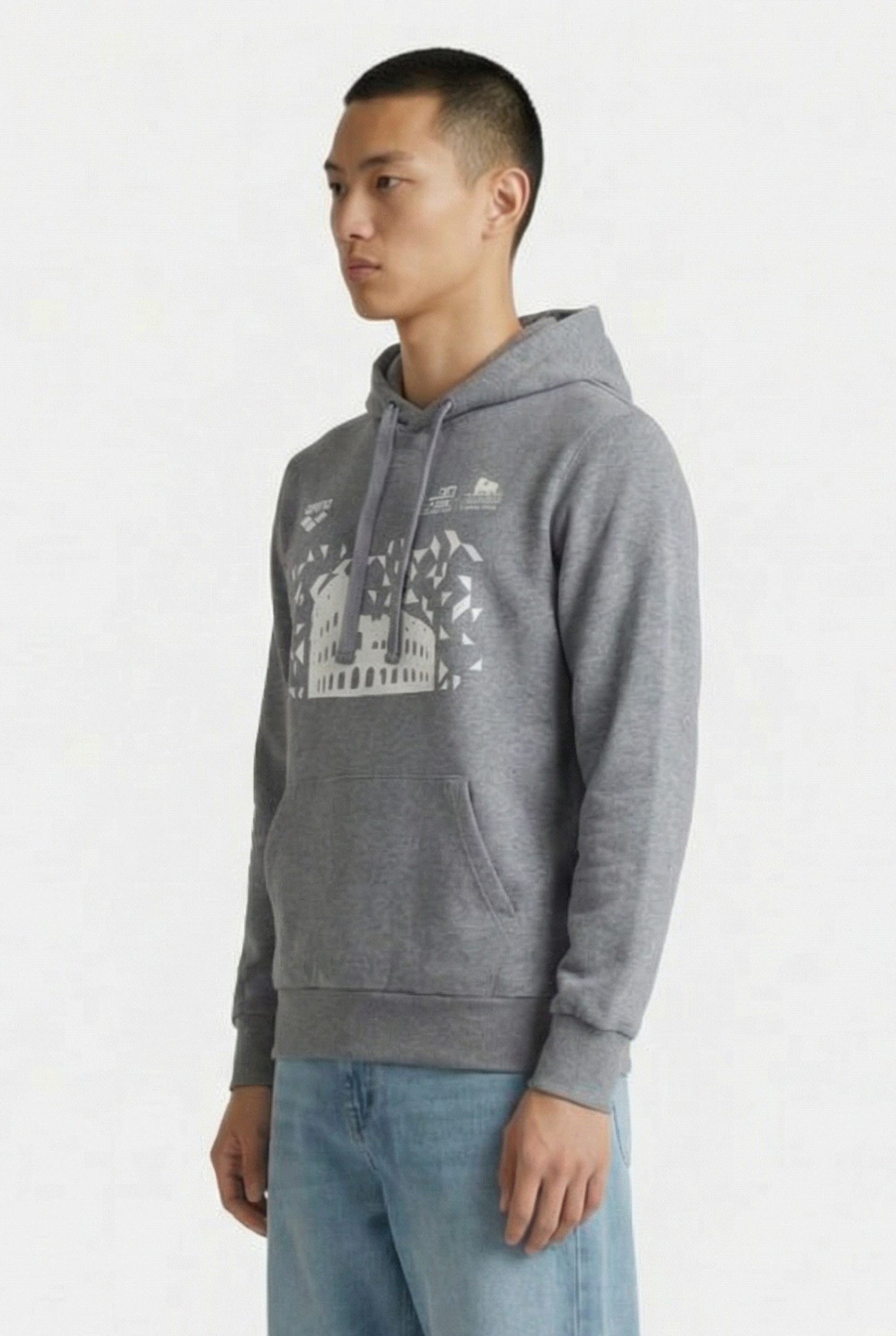 UNISEX HOODIE ESCH ROME 22 MERCH GREY MELANGE 5