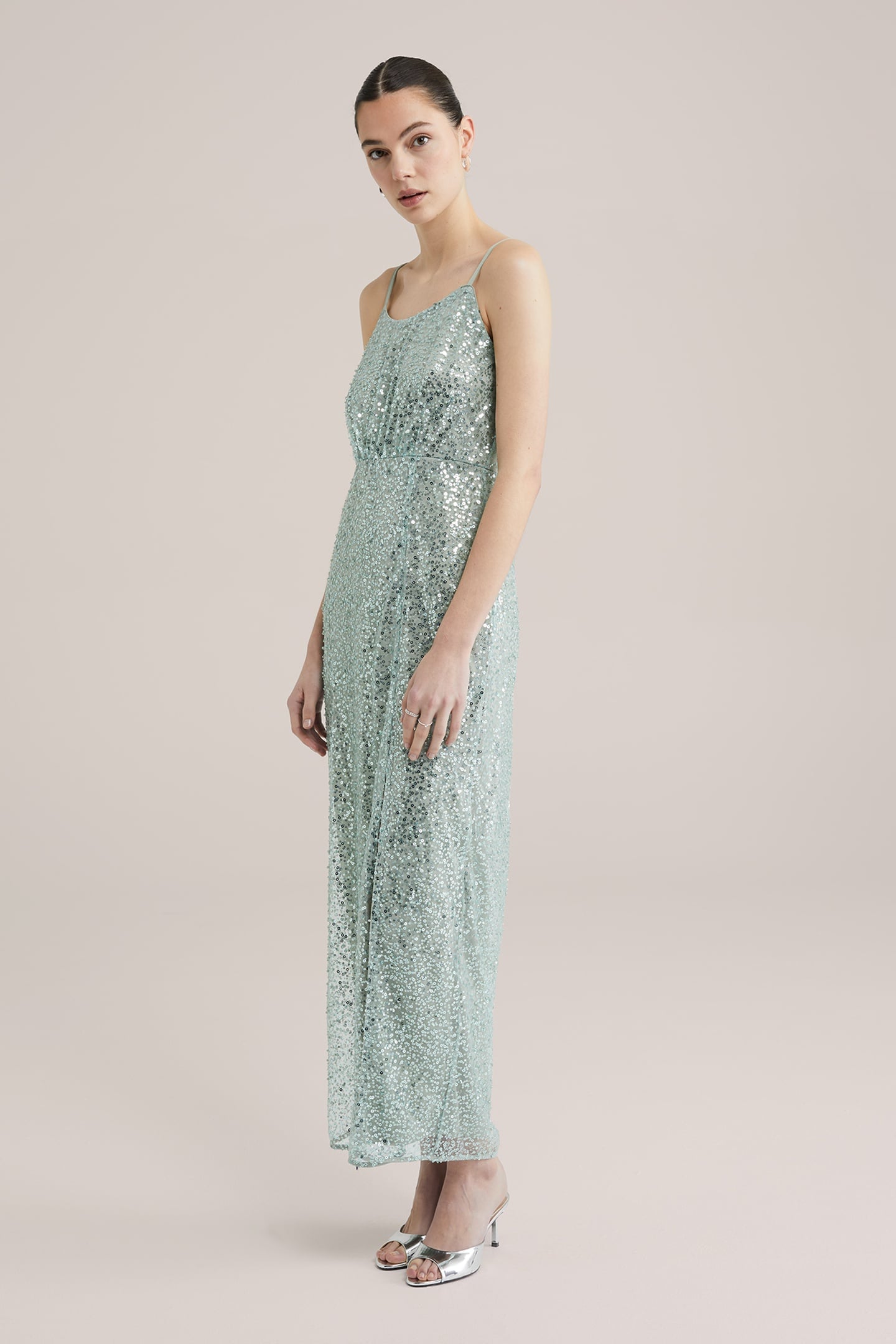 DRESS MAXI LENGTH MINT GREEN 9