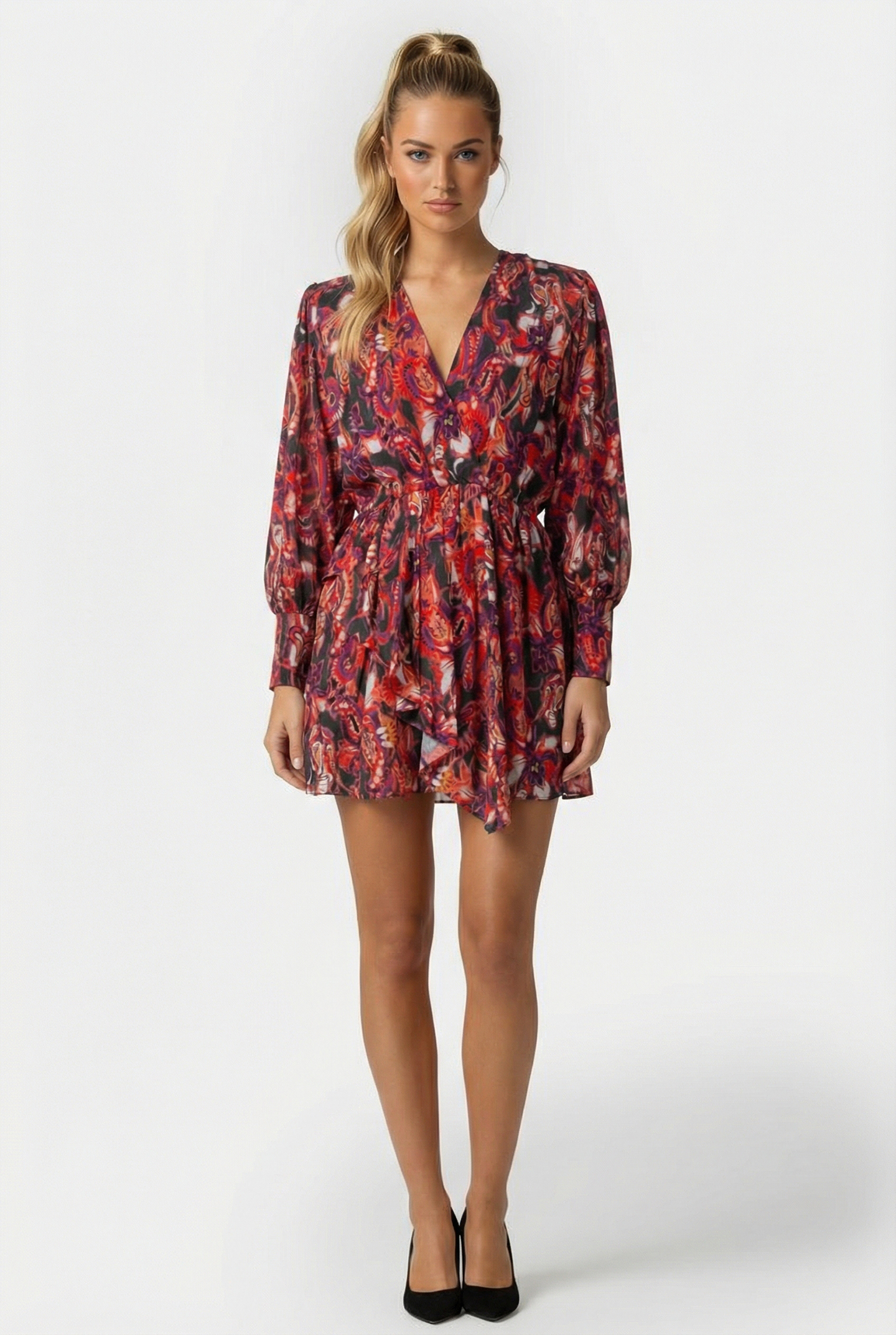 DAMIE DRESS RED MULTICO 1