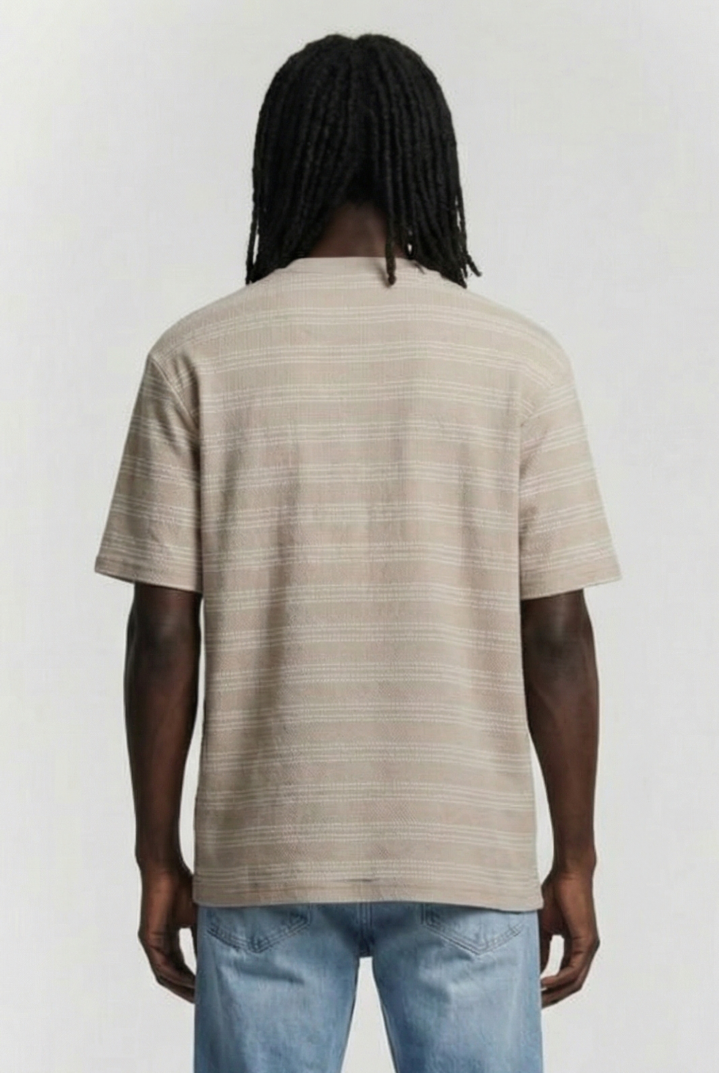 SS STRIPE JACQUARD PLAZA TAUPE 2