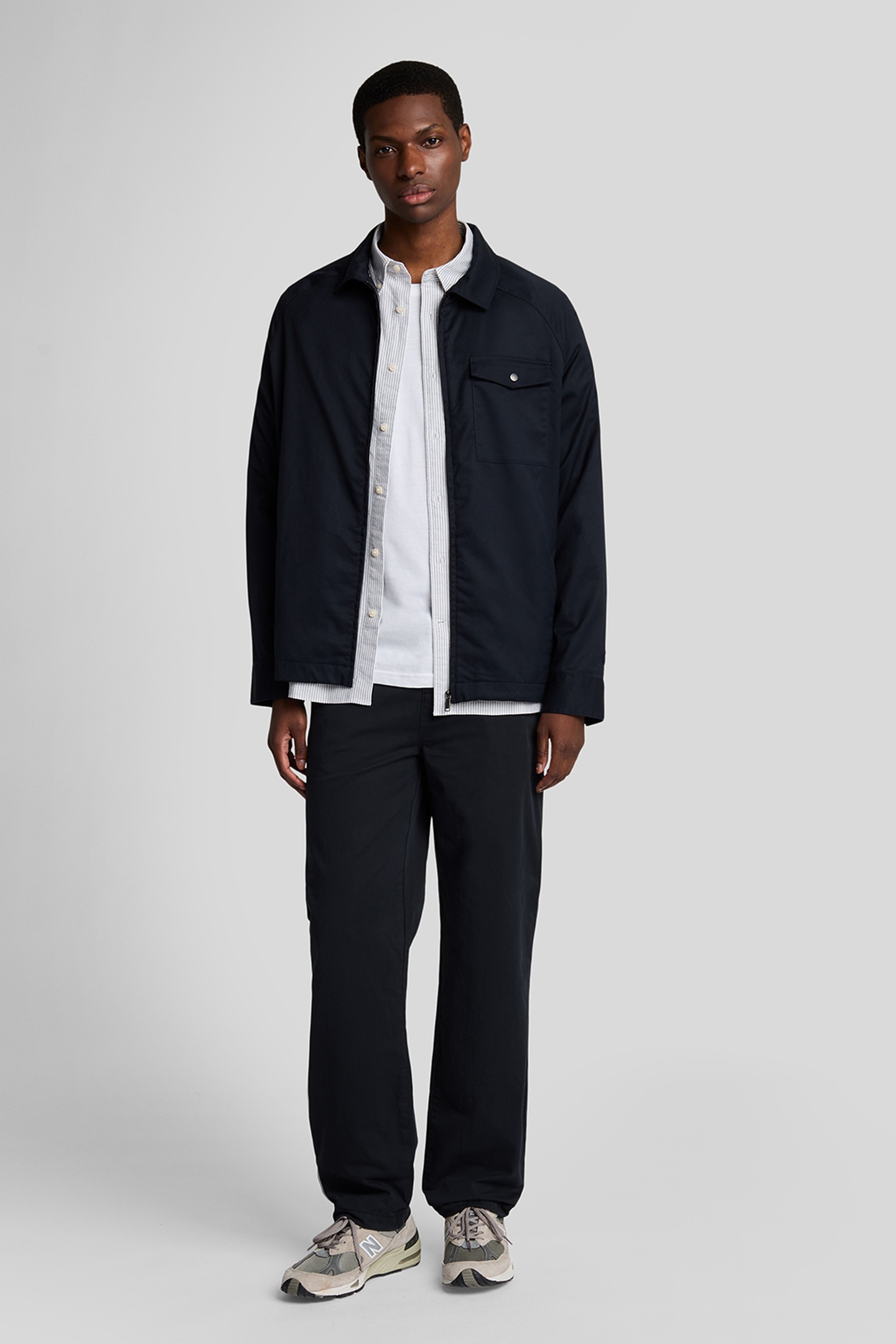 DRAWSTRING TAPERED CHINO JET BLACK 1