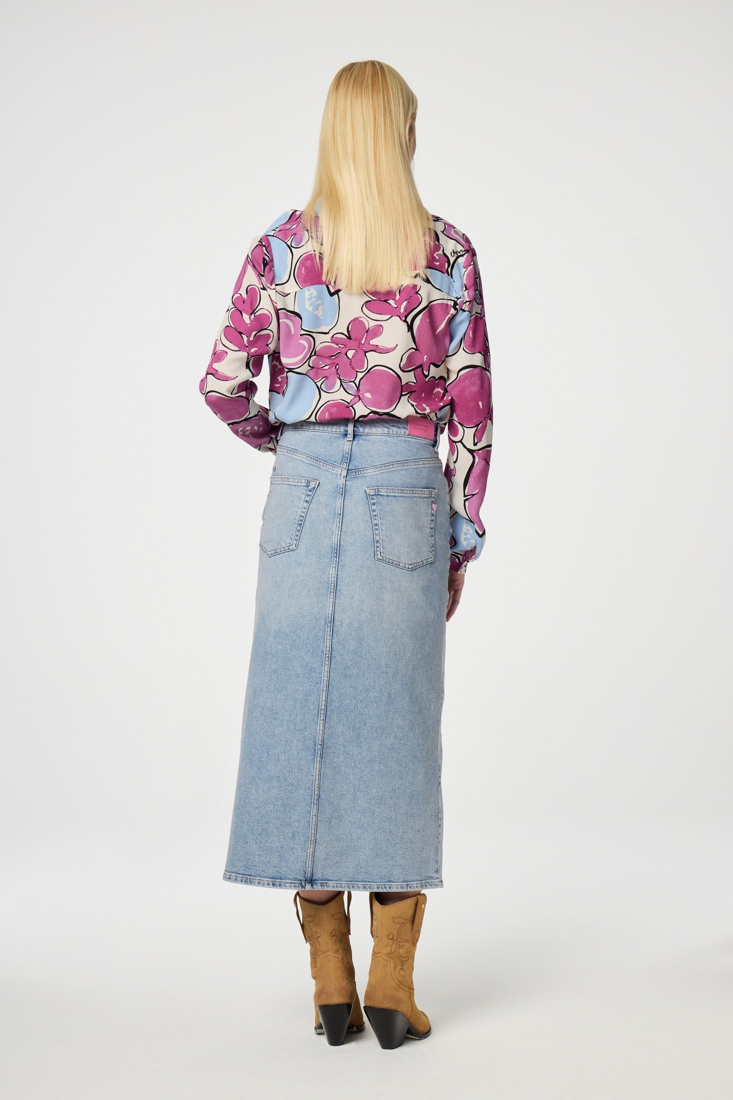 SUNRISE BLOUSE WARM WHITE/PLUM PART 2