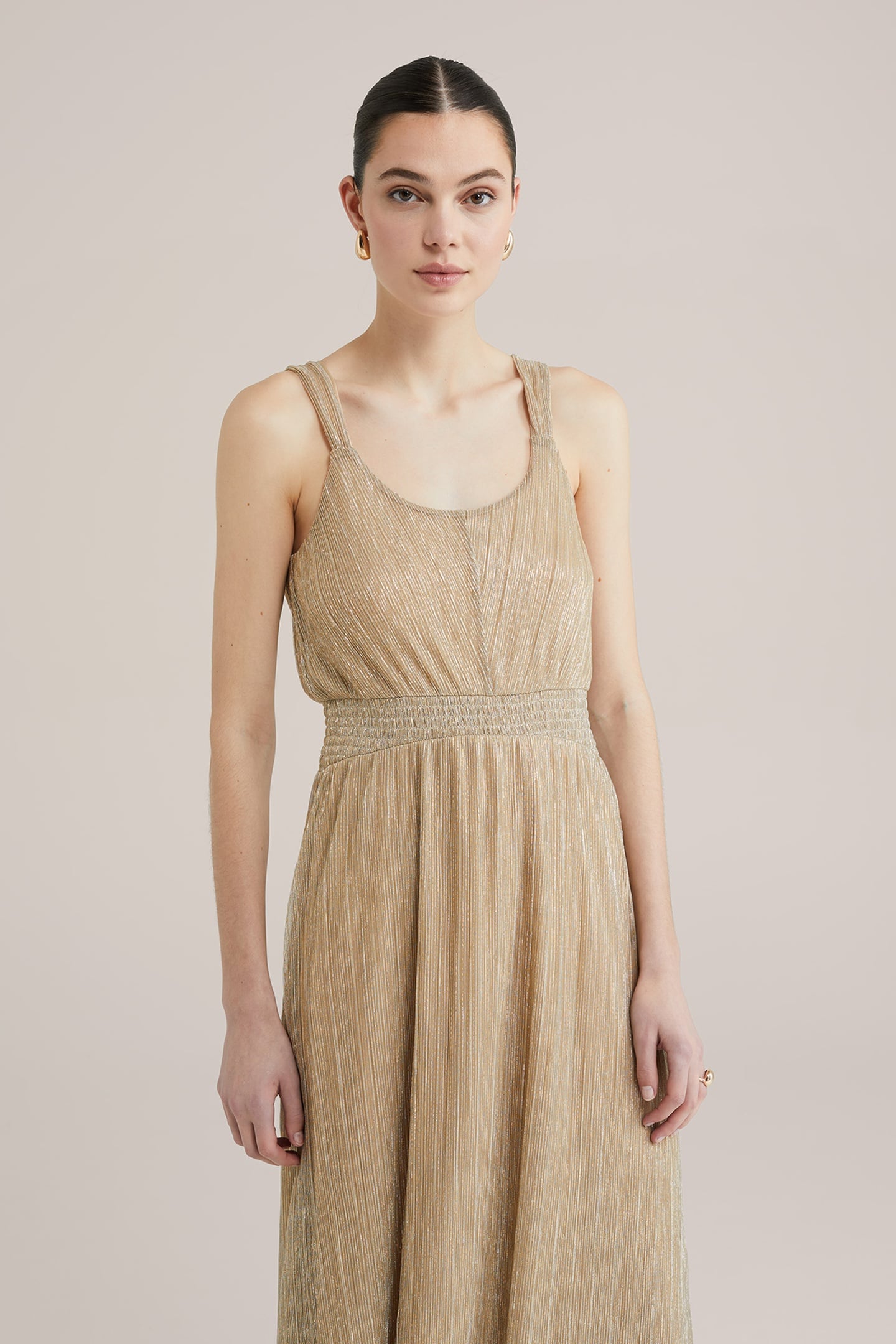 DRESS MAXI LENGTH GOLD 9