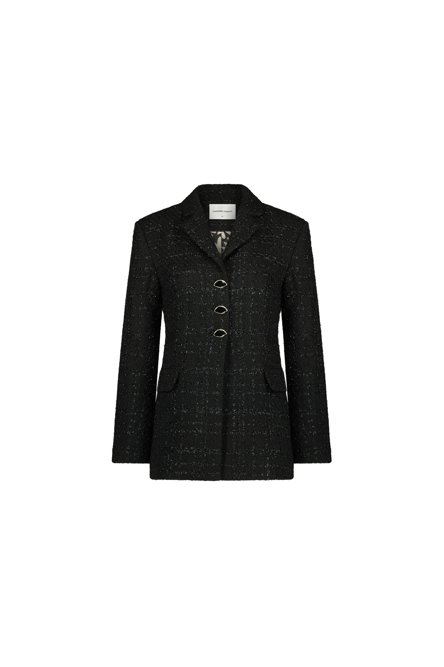 CHER TWEED BLAZER BLACK 4