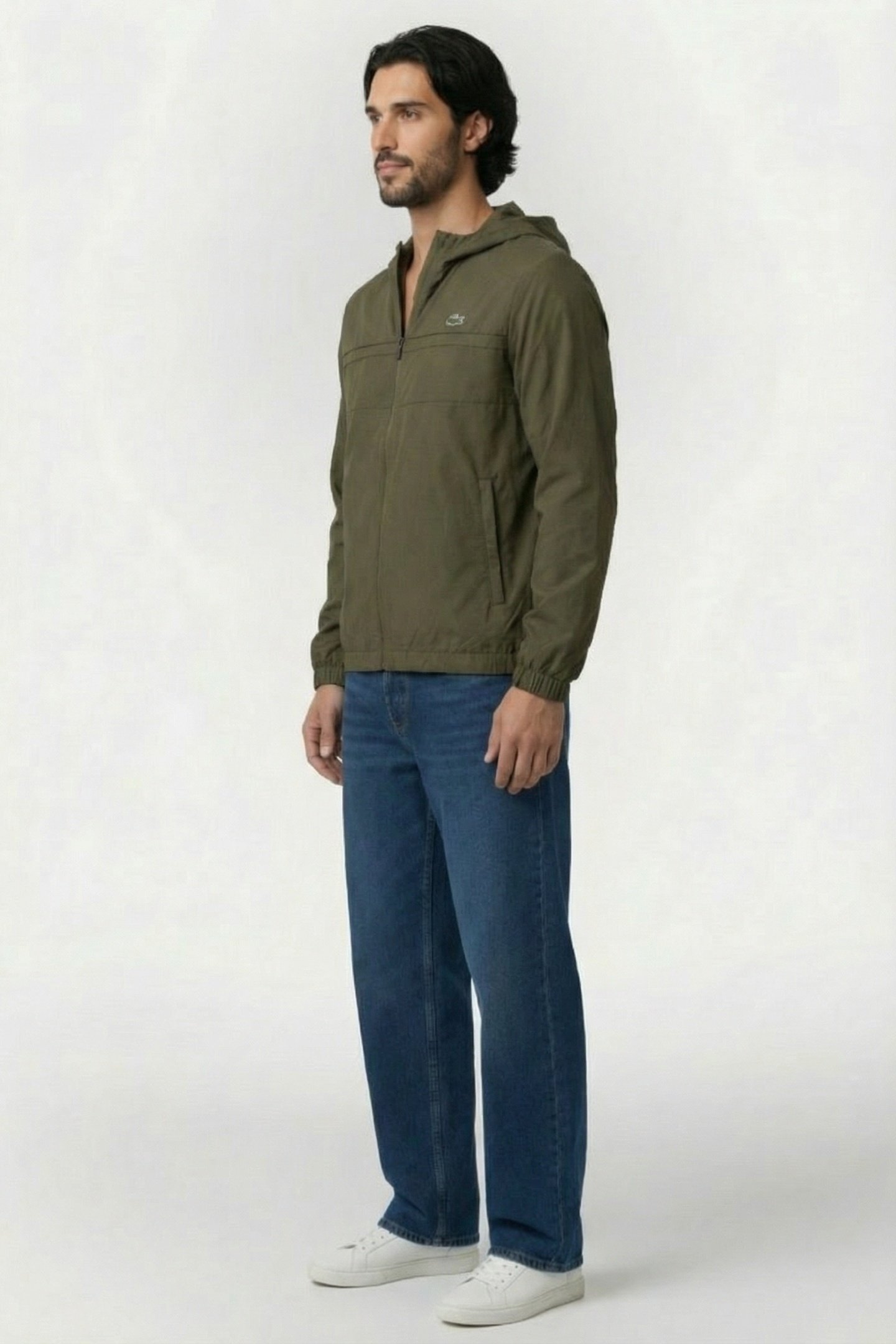 WATER-REPELLENT SPORT TRACK JACKET OLIVE/OLIVE-OLIVE 3