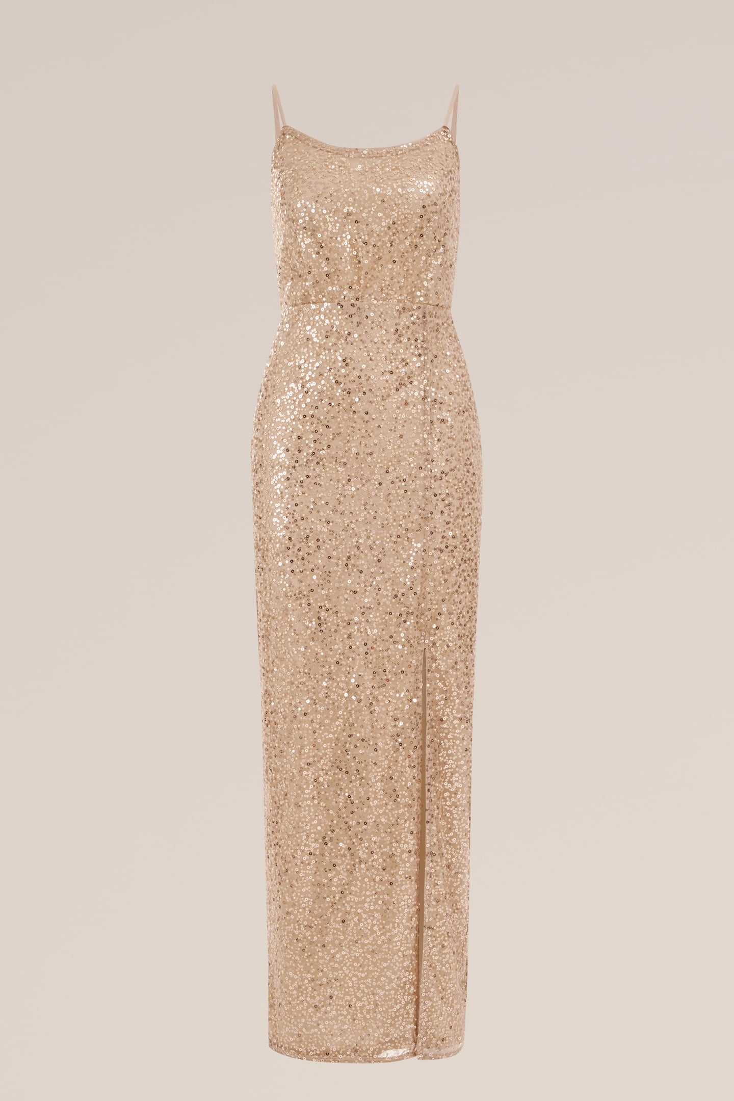 DRESS MAXI LENGTH GOLD 10