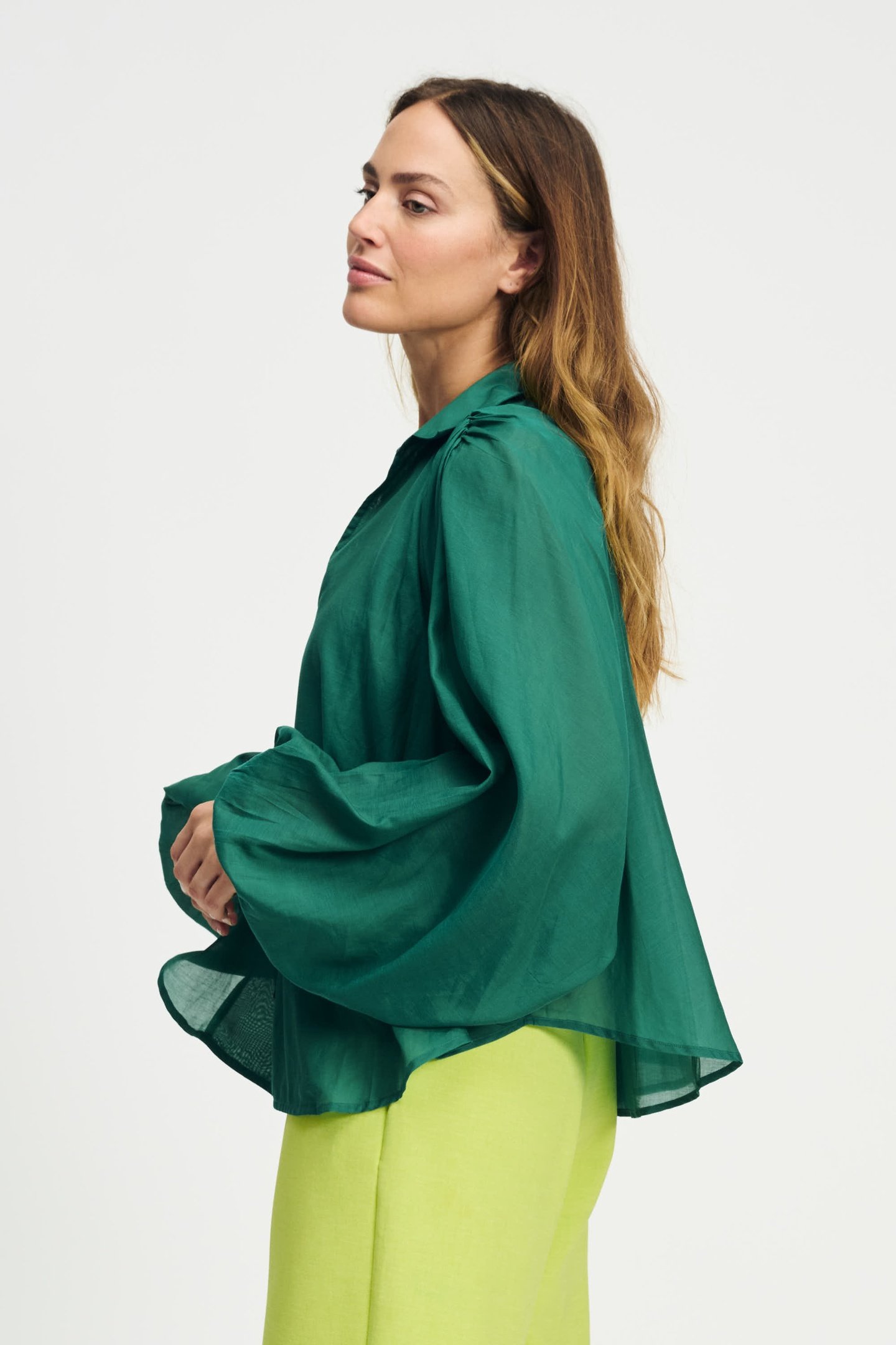 BLOUSE LENA MEADOW GREEN 4