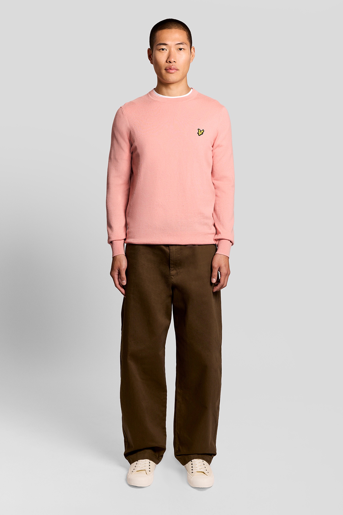 COTTON MERINO CREW NECK JUMPER BLOSSOM 2