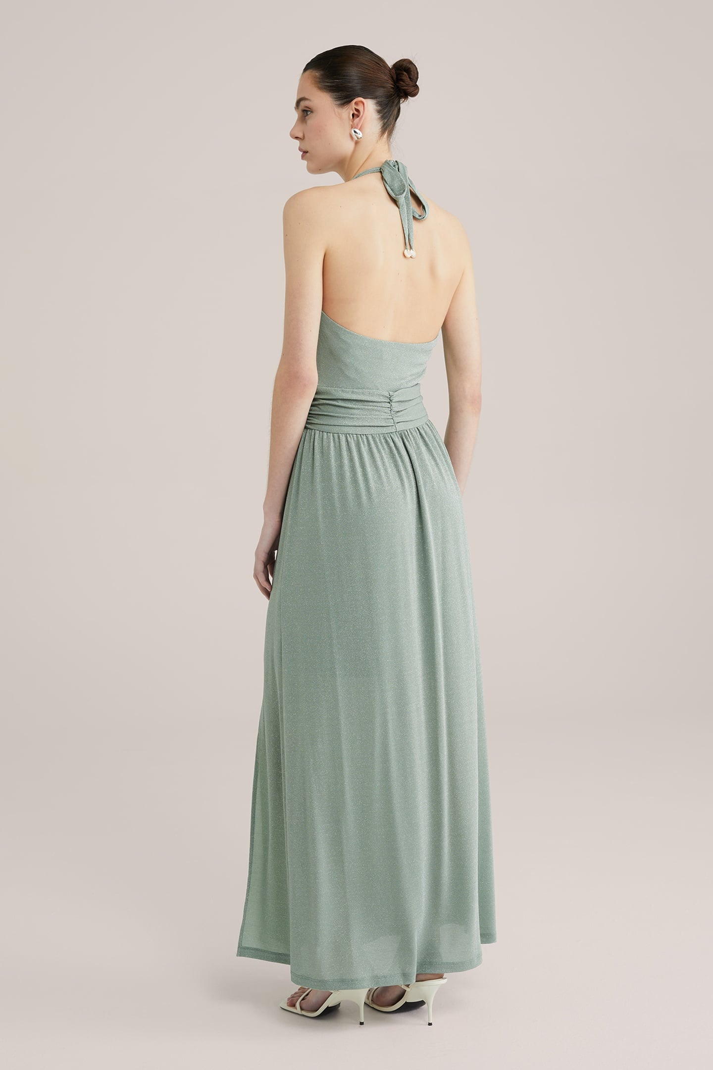 DRESS MAXI LENGTH LIGHT GREEN 9