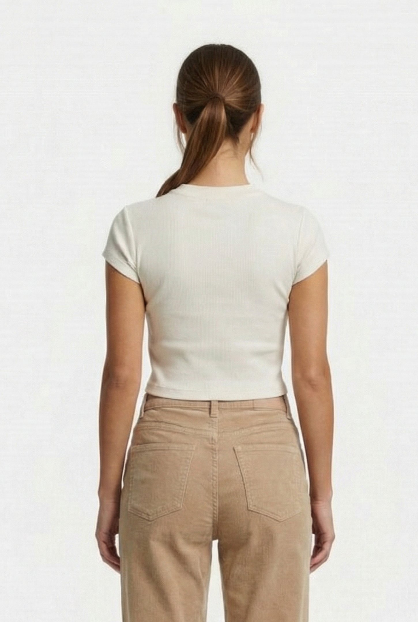 MONOGRAM BABY TEE SLIM FIT SWEET CORN 2