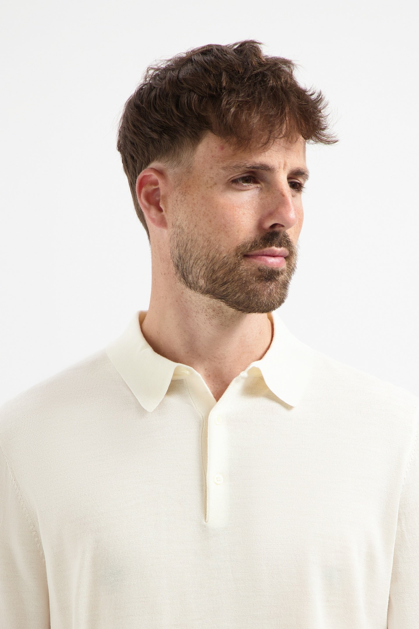 POLO LONG SLEEVE 100% MERINO ALPINE BLUE 7