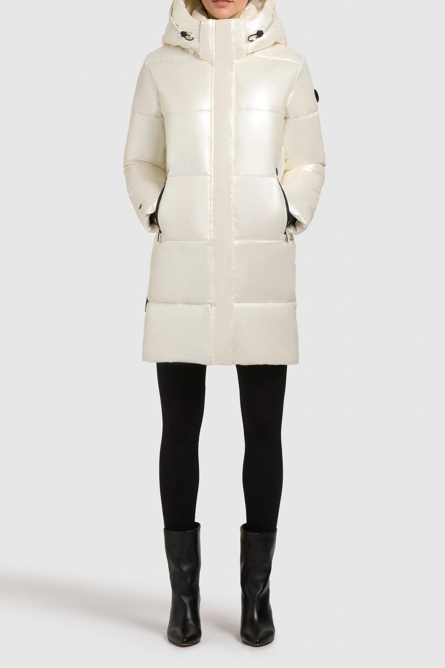 HAYA SHINY JACKET OFF-WHITE 1