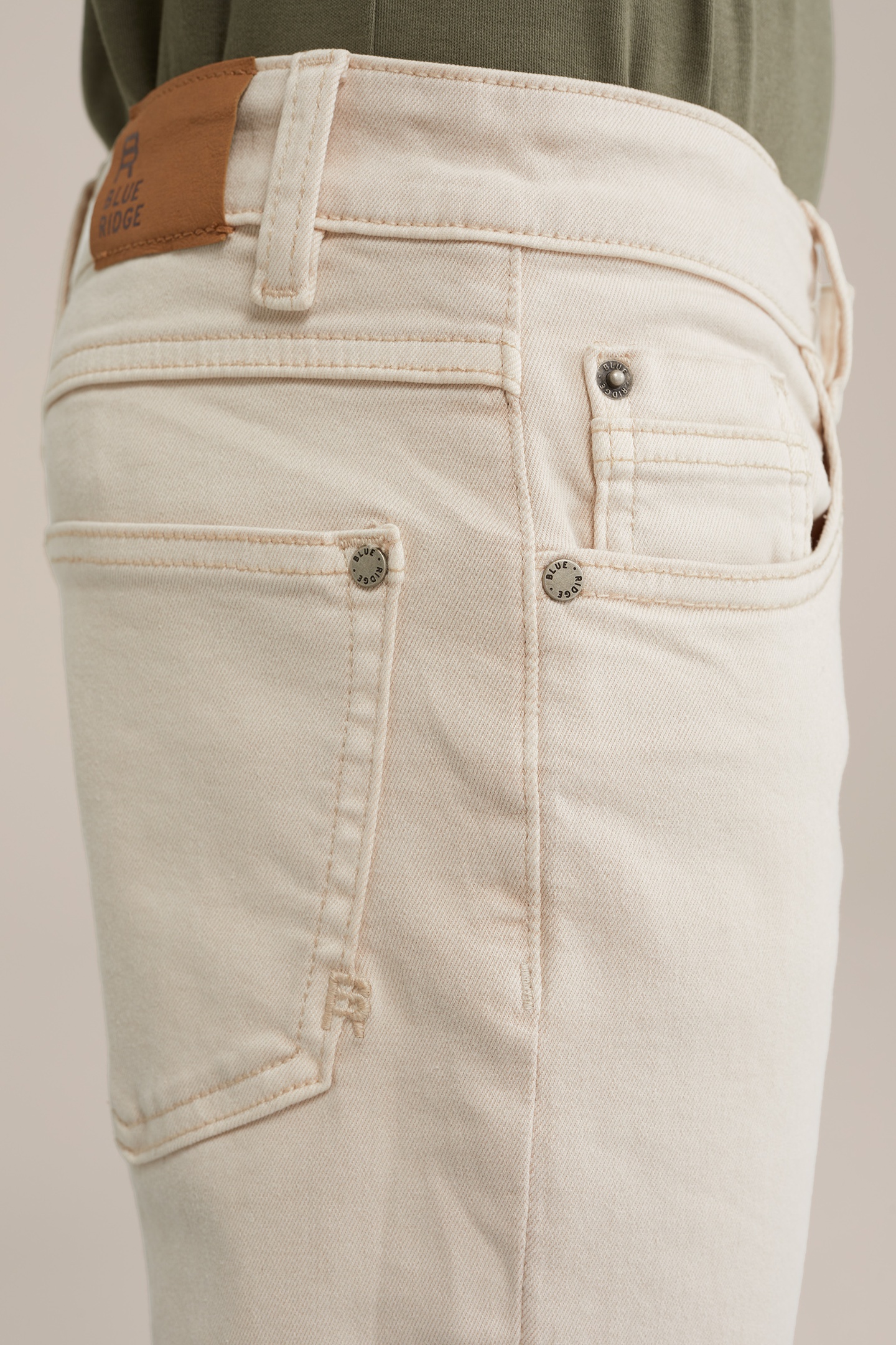 5-POCKET MID WAIST BEIGE 6