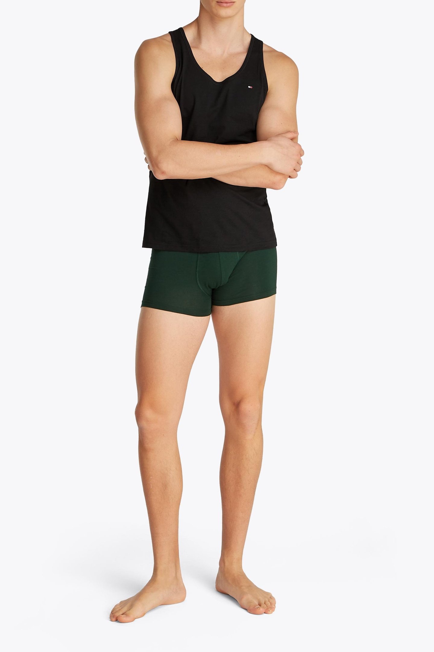 3-PACK ROUND NECK TANK TOPS BLACK 6