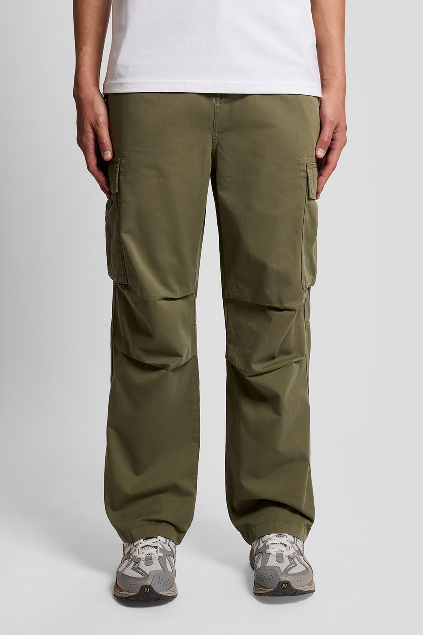 ARTICULATED CARGO TROUSERS FATIGUE OLIVE 1