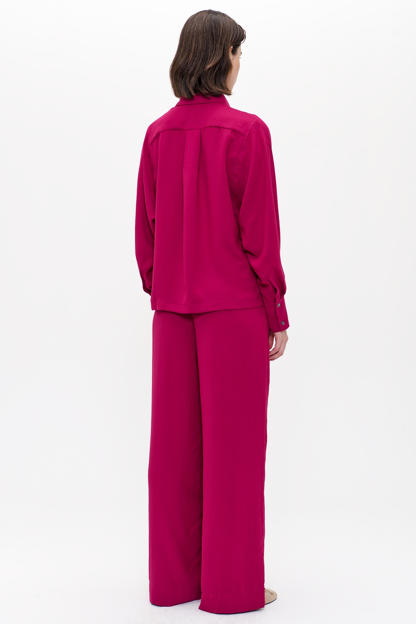 FLUID BAT-SLEEVE SHIRT DEEP PLUM 4