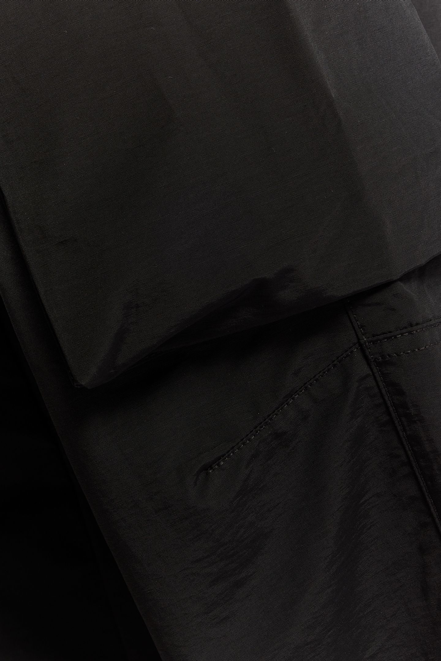 BELLOWED POCKET CARGO PANT JET BLACK 9