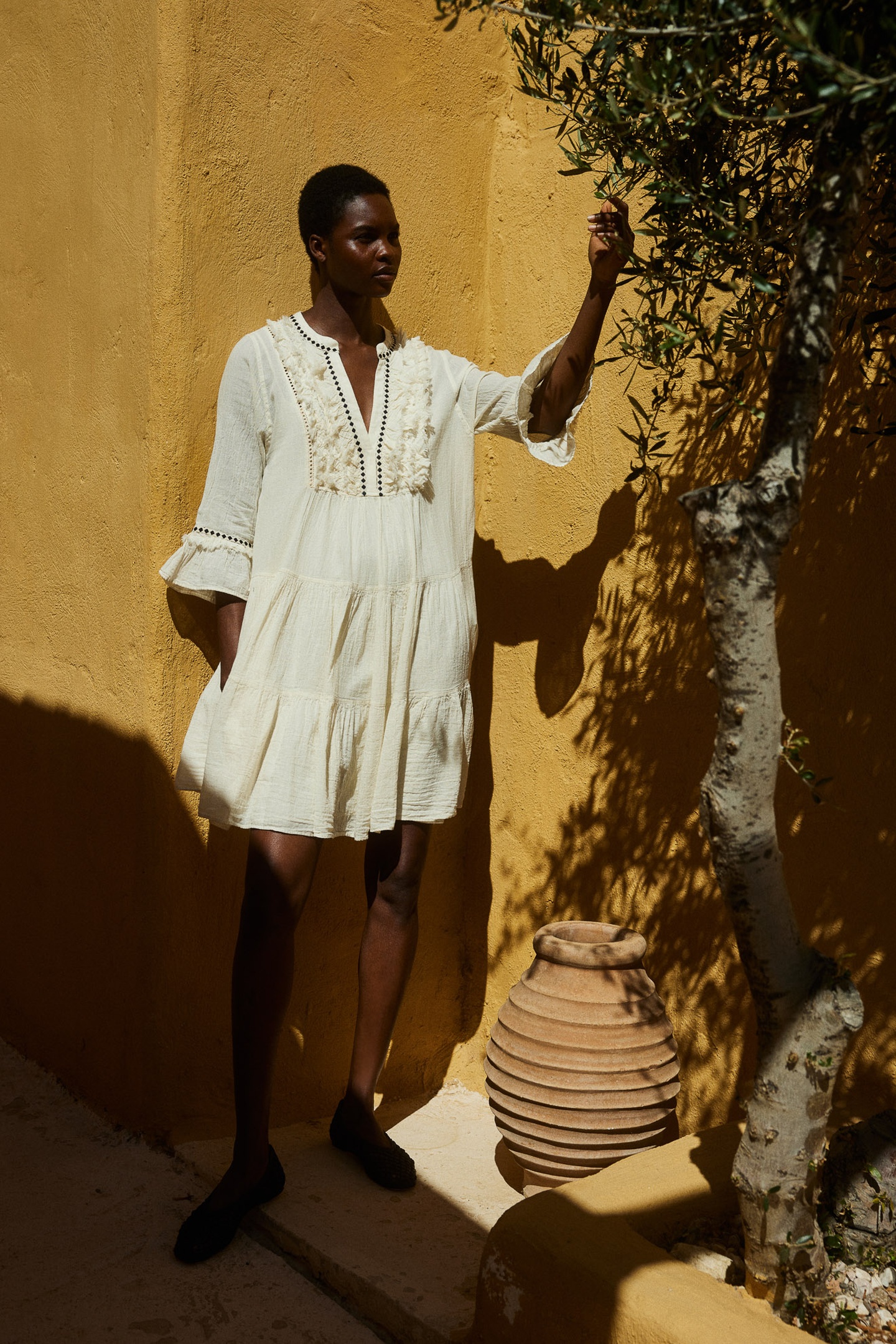 EFISTO SHORT DRESS GAZE OFFWHITE 7