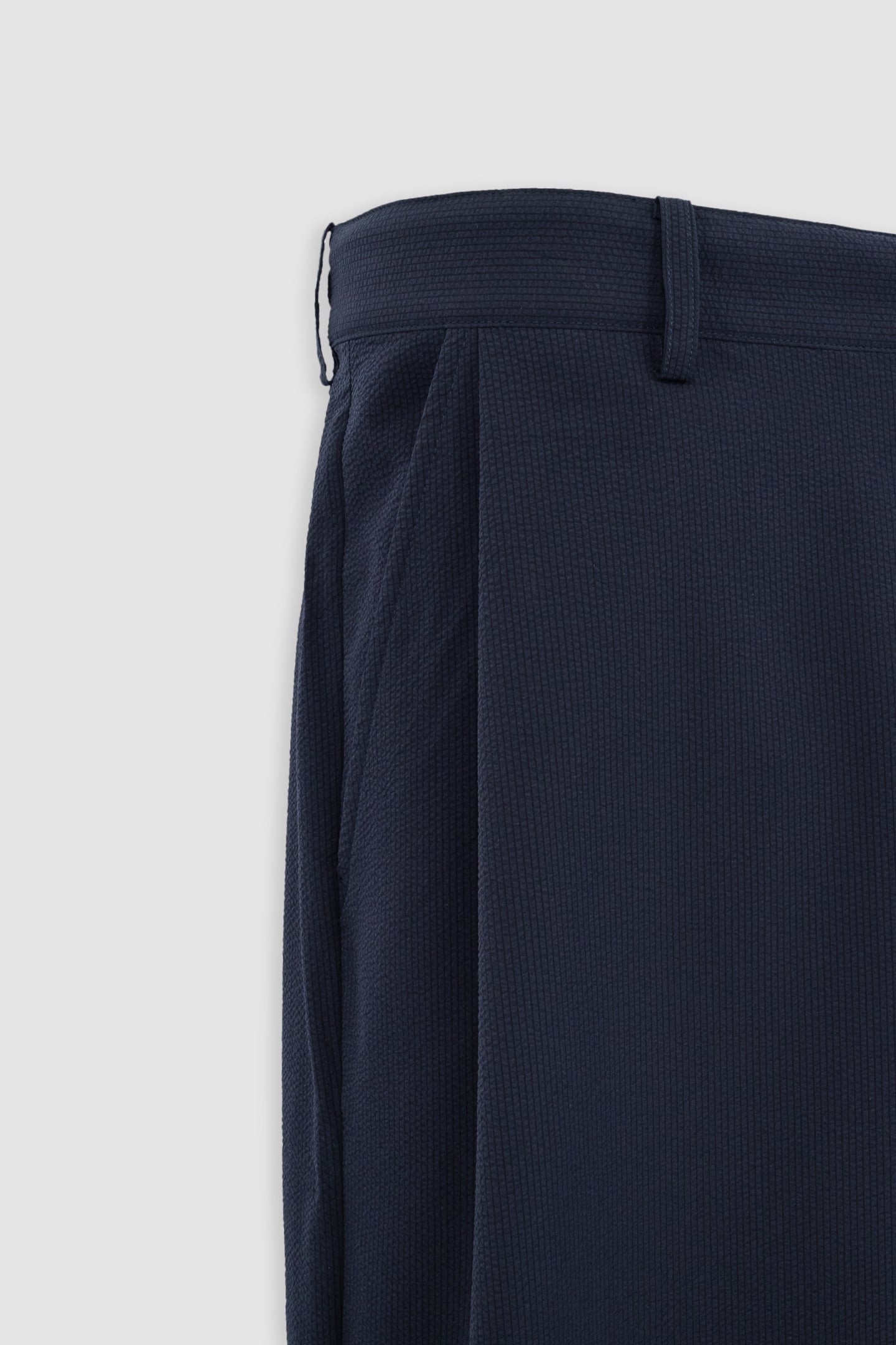 NAVY SEERSUCKER JOGGER TROUSERS 5