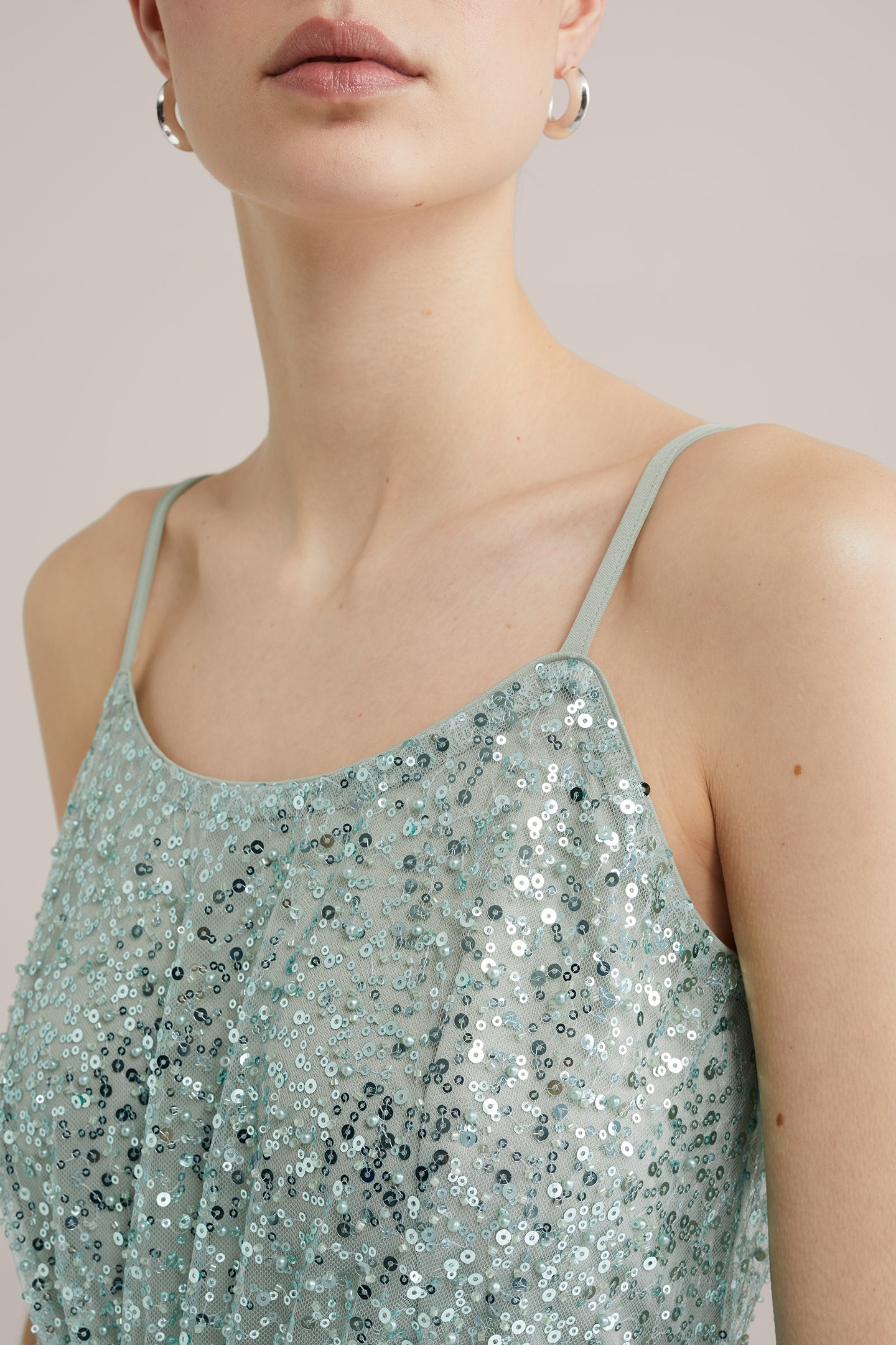 DRESS MAXI LENGTH MINT GREEN 11