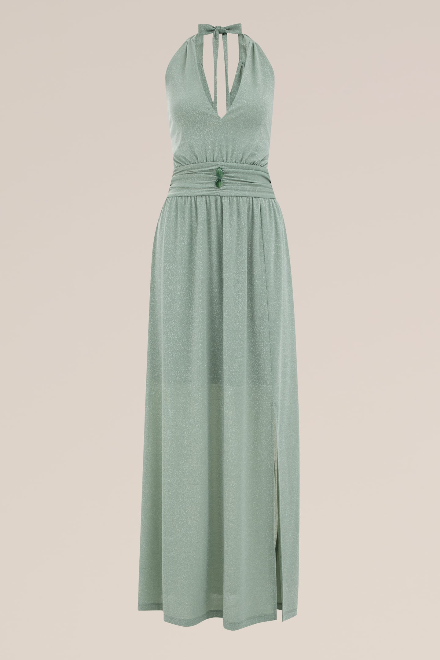 DRESS MAXI LENGTH LIGHT GREEN 10
