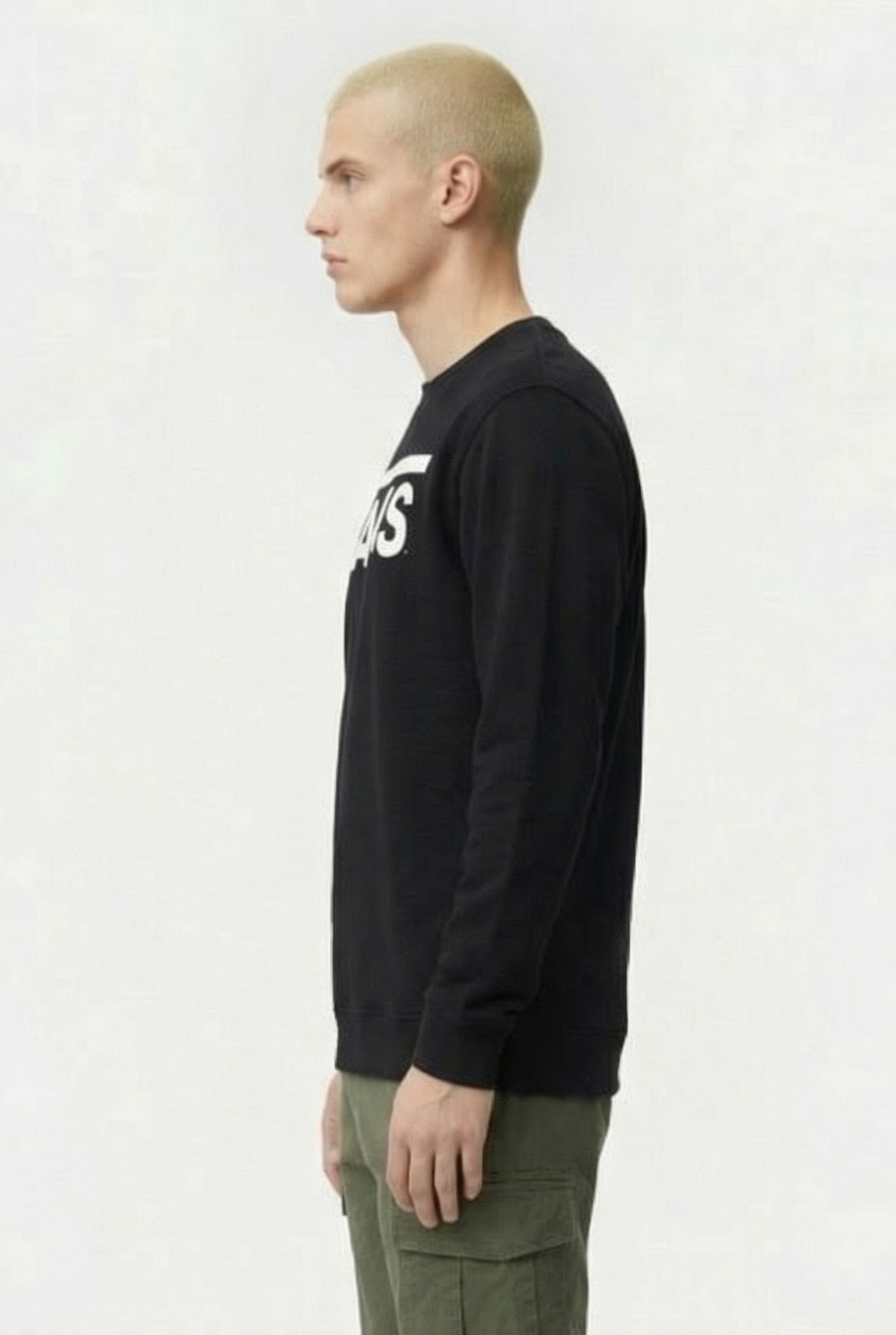 MN VANS CLASSIC CREW II BLACK/WHITE 3