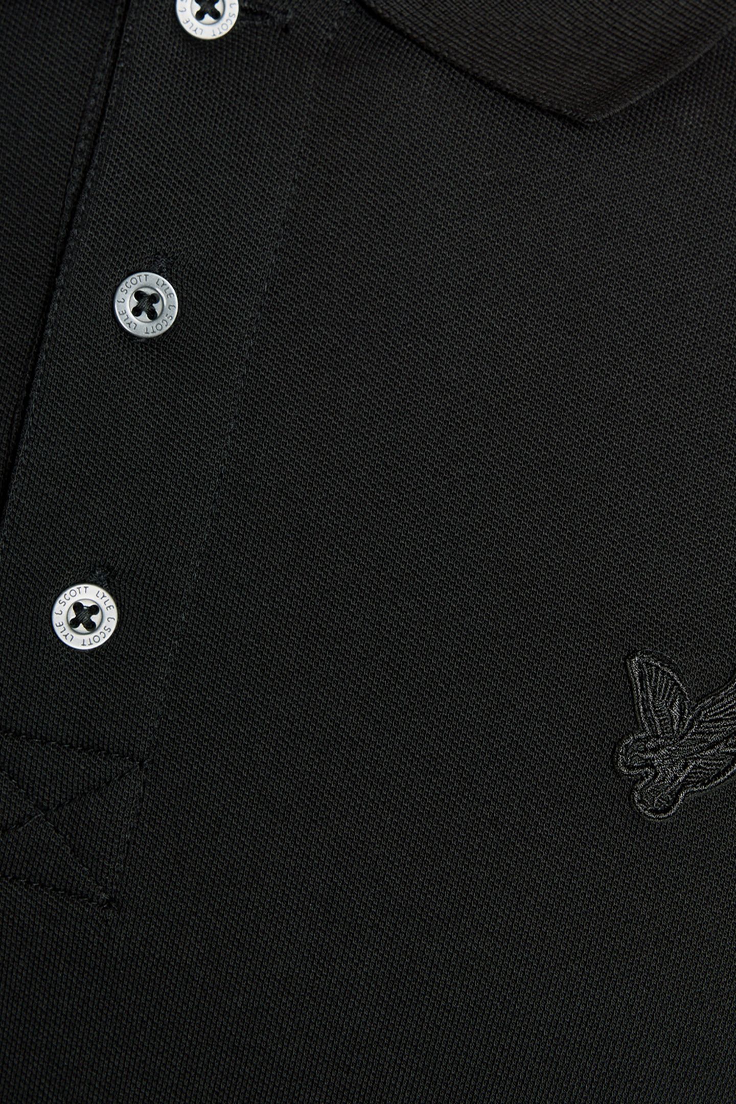 SUPERFINE POLO SHIRT JET BLACK 5