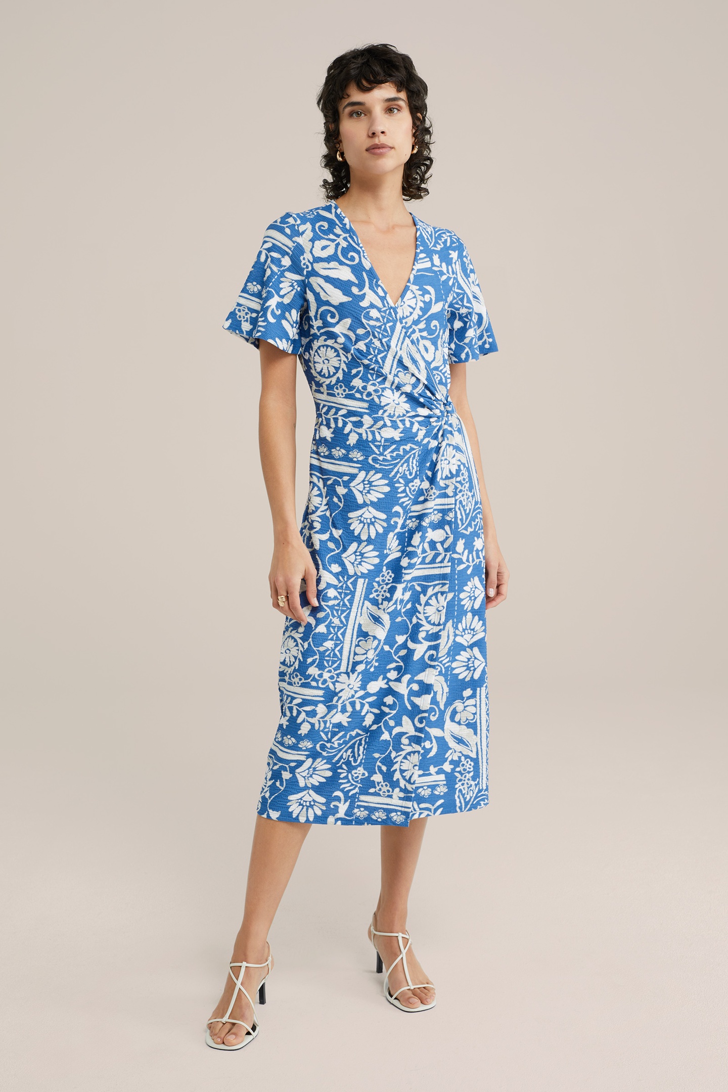 DRESS MID LENGTH BLUE 9