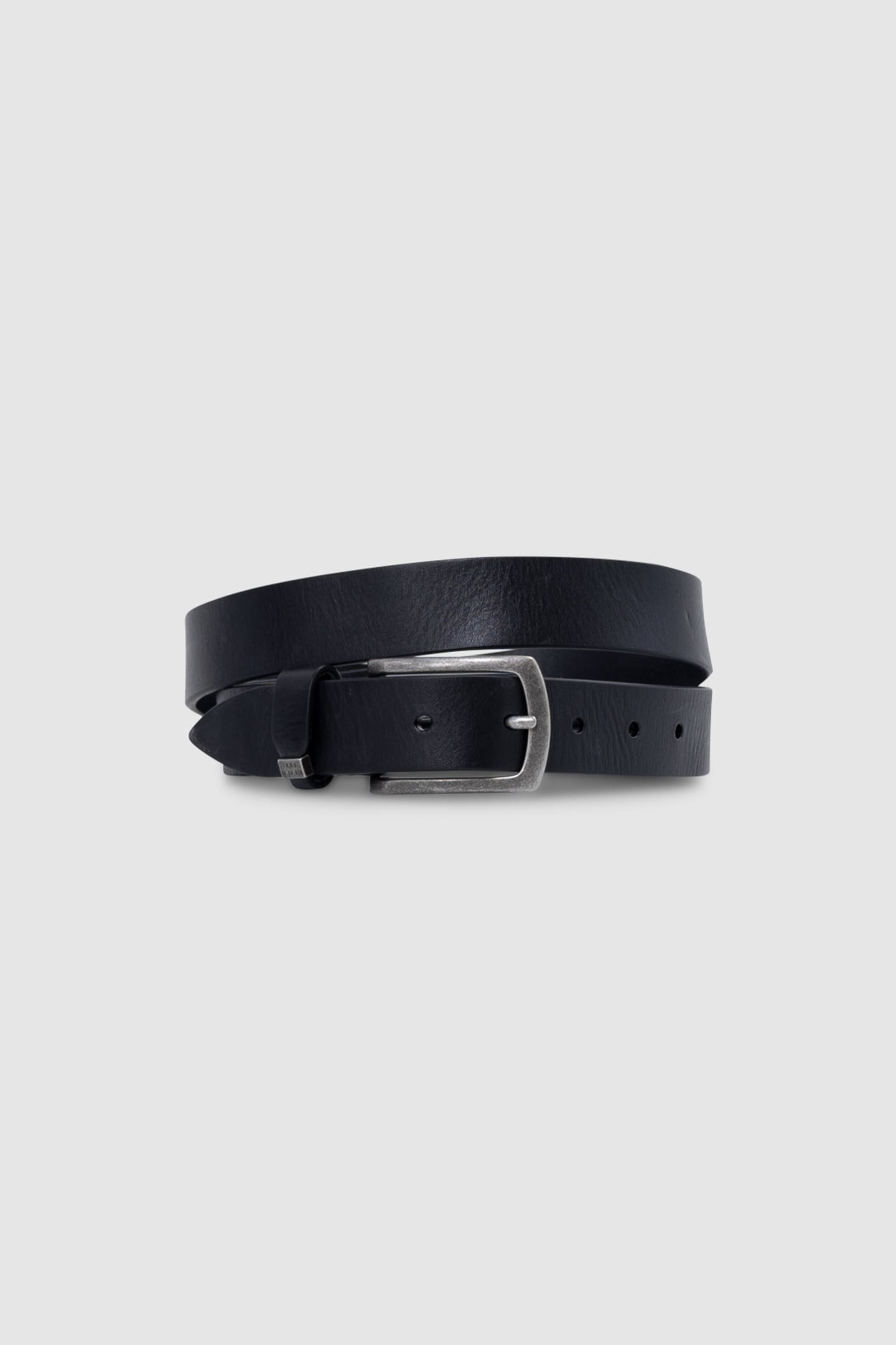 BLACK LEATHER BELT 3
