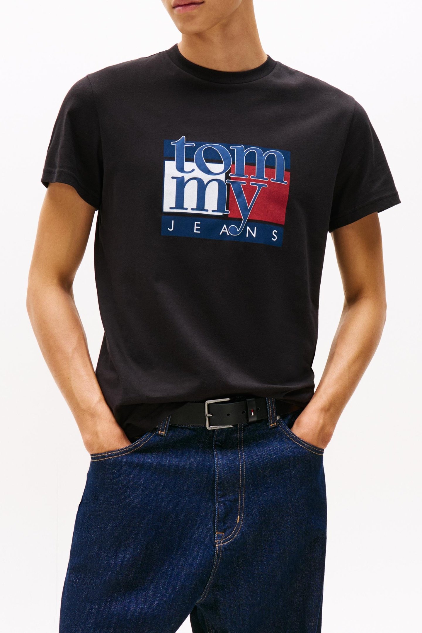 SLIM FLAG SHORTSLEEVE TEE BLACK 1