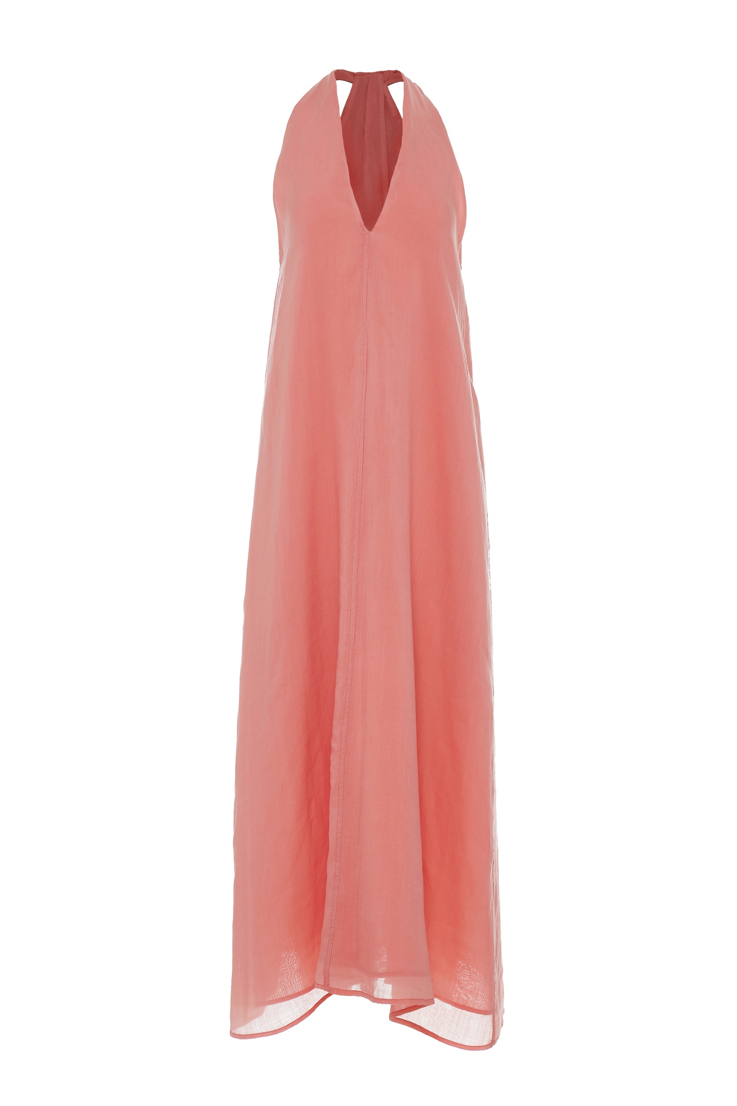 MUSE MIDI DRESS RAMIE CORAL 2