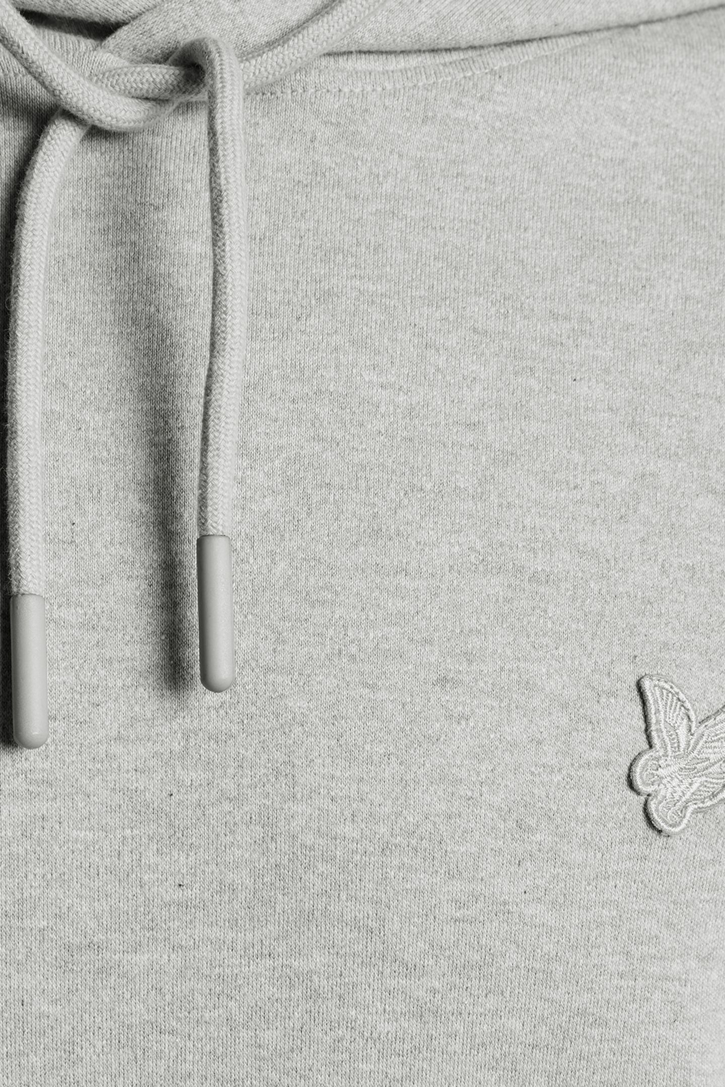 INTERLOCK PULLOVER HOODIE LIGHT GREY MARL 7