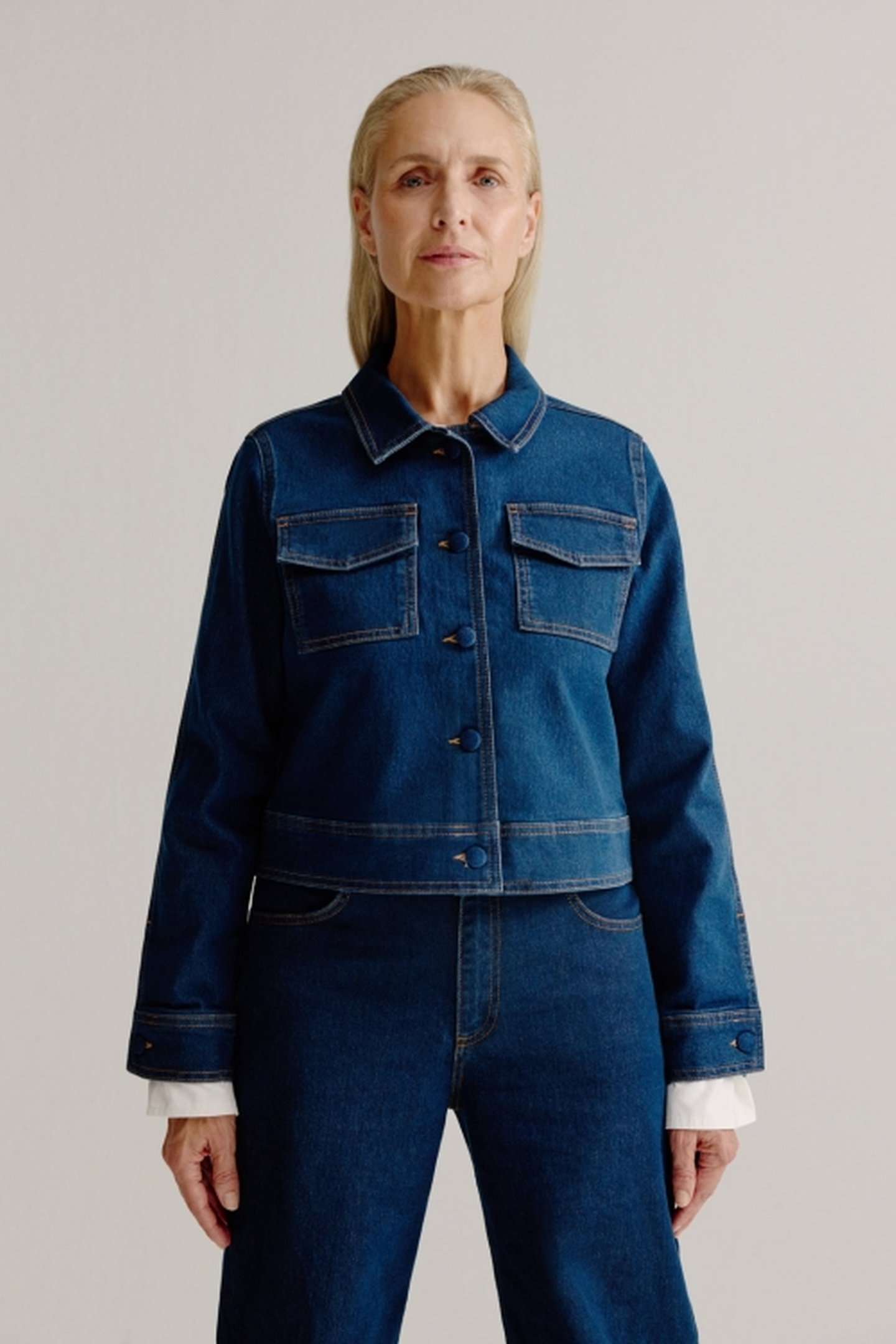 LINDY JACKET MID BLUE JEANS 1