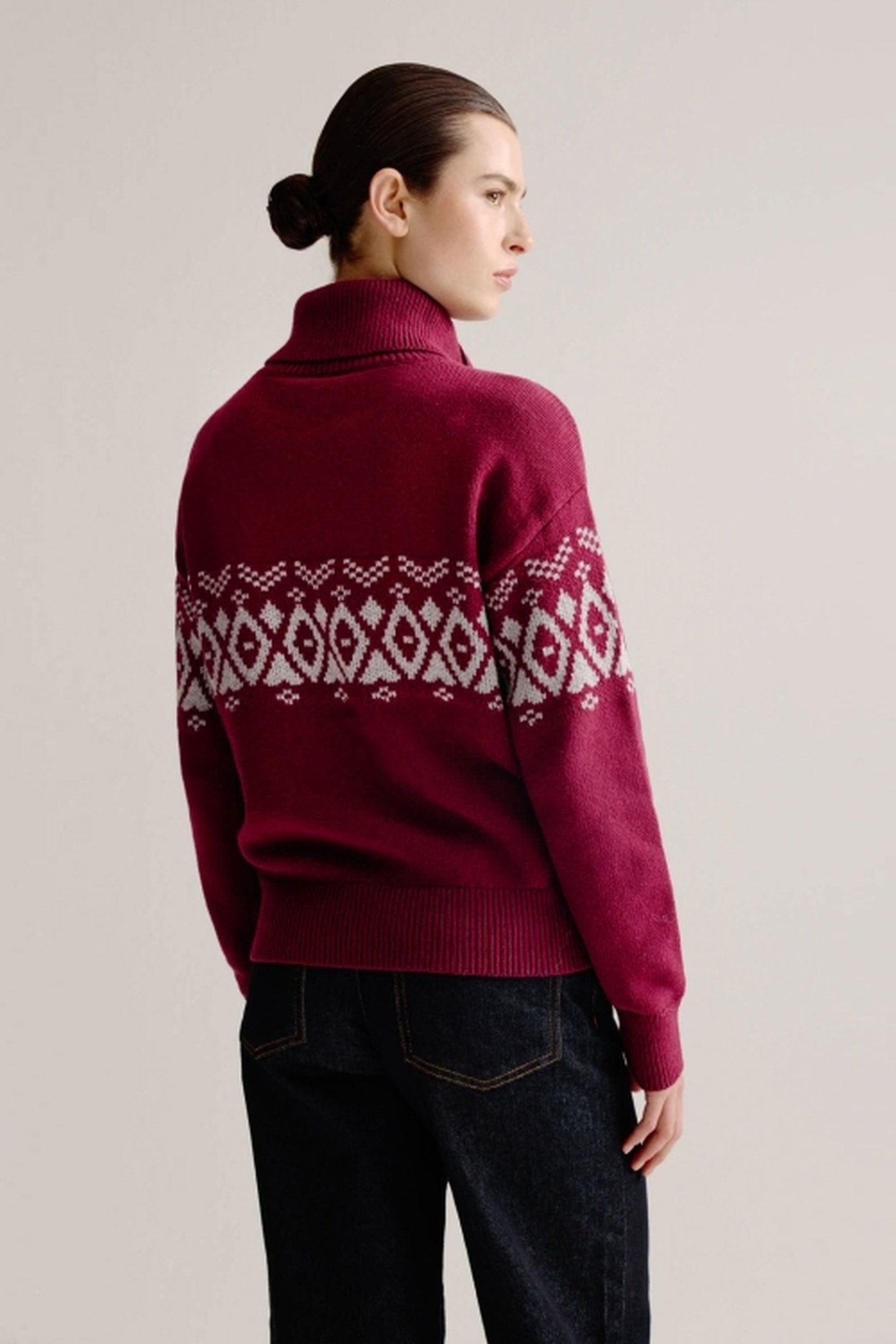 LYDIA SWEATER GREY PRINT 3