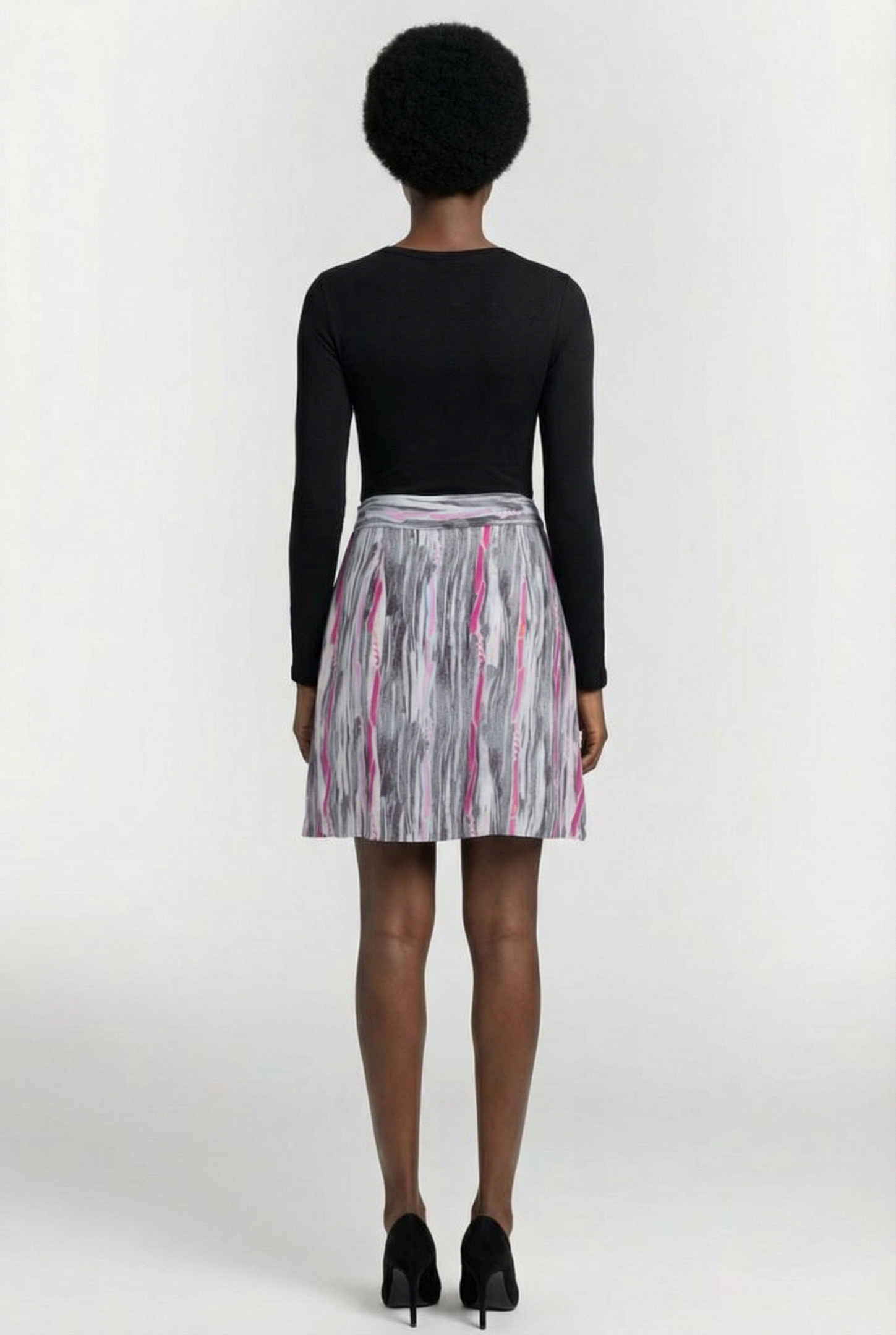 IRIA SKIRT GREY/PINK 2
