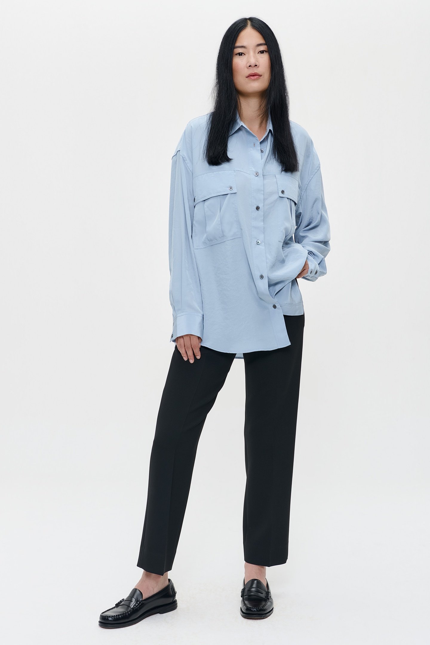 TECHNOSILK CARGO SHIRT BLUE HAZE 2