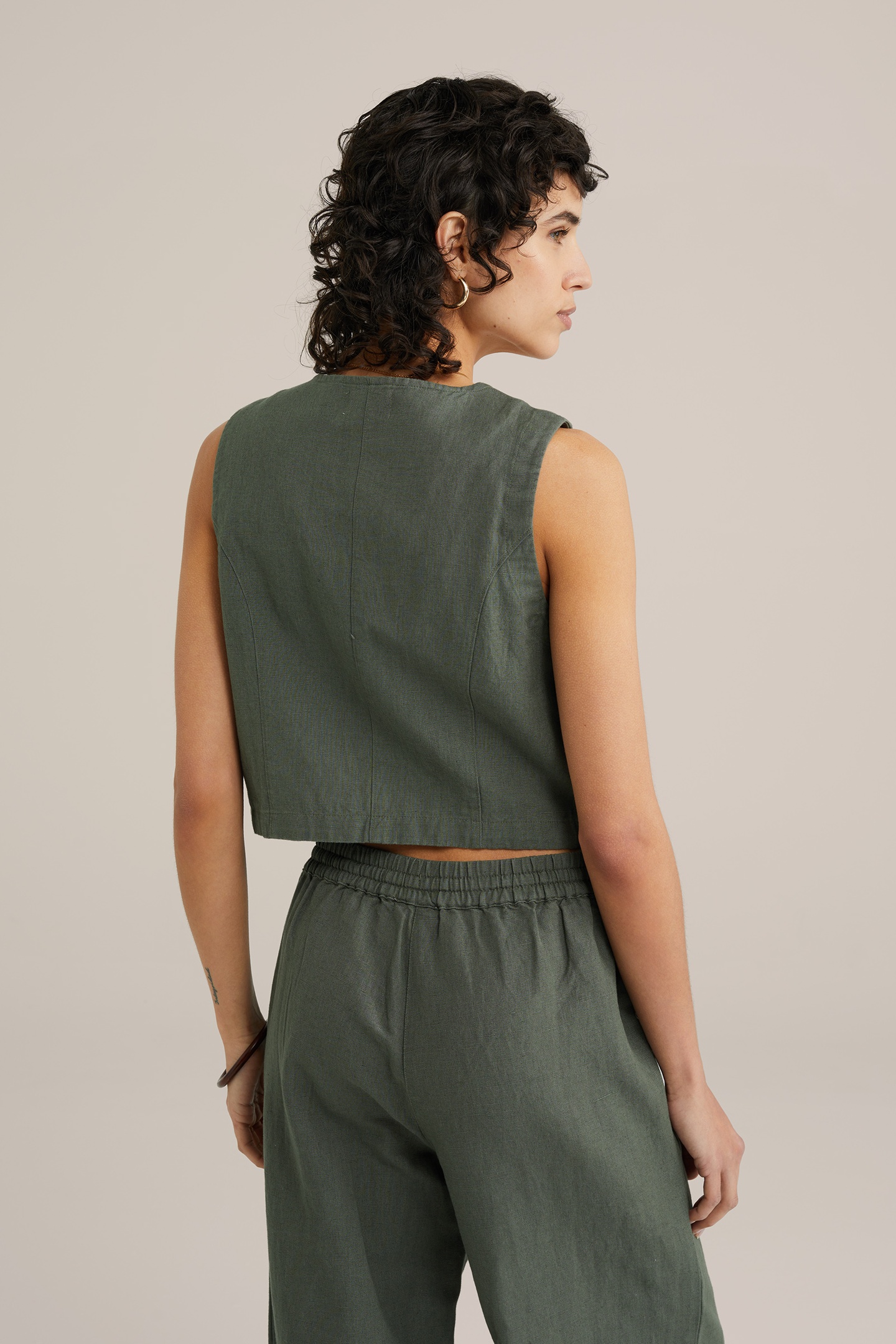 WAISTCOAT DARK GREEN 10