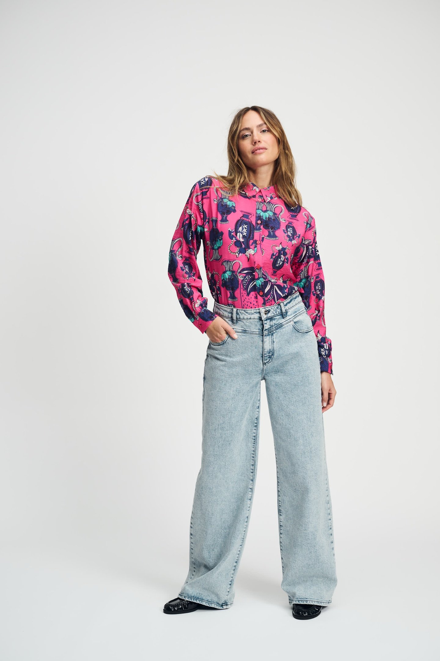 BLOUSE MILLY VASES PINK 3