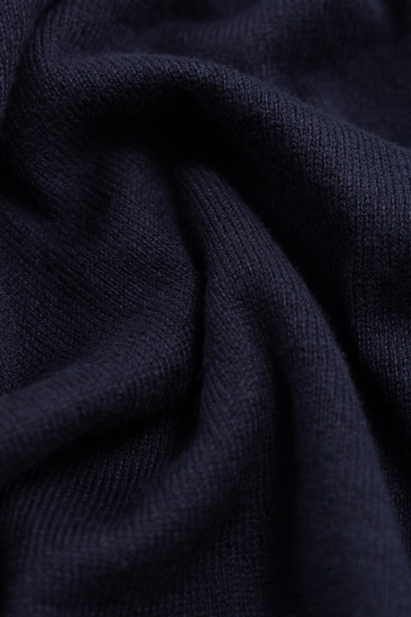 NAVY COTTON CASHMERE KNIT SWEATER 7