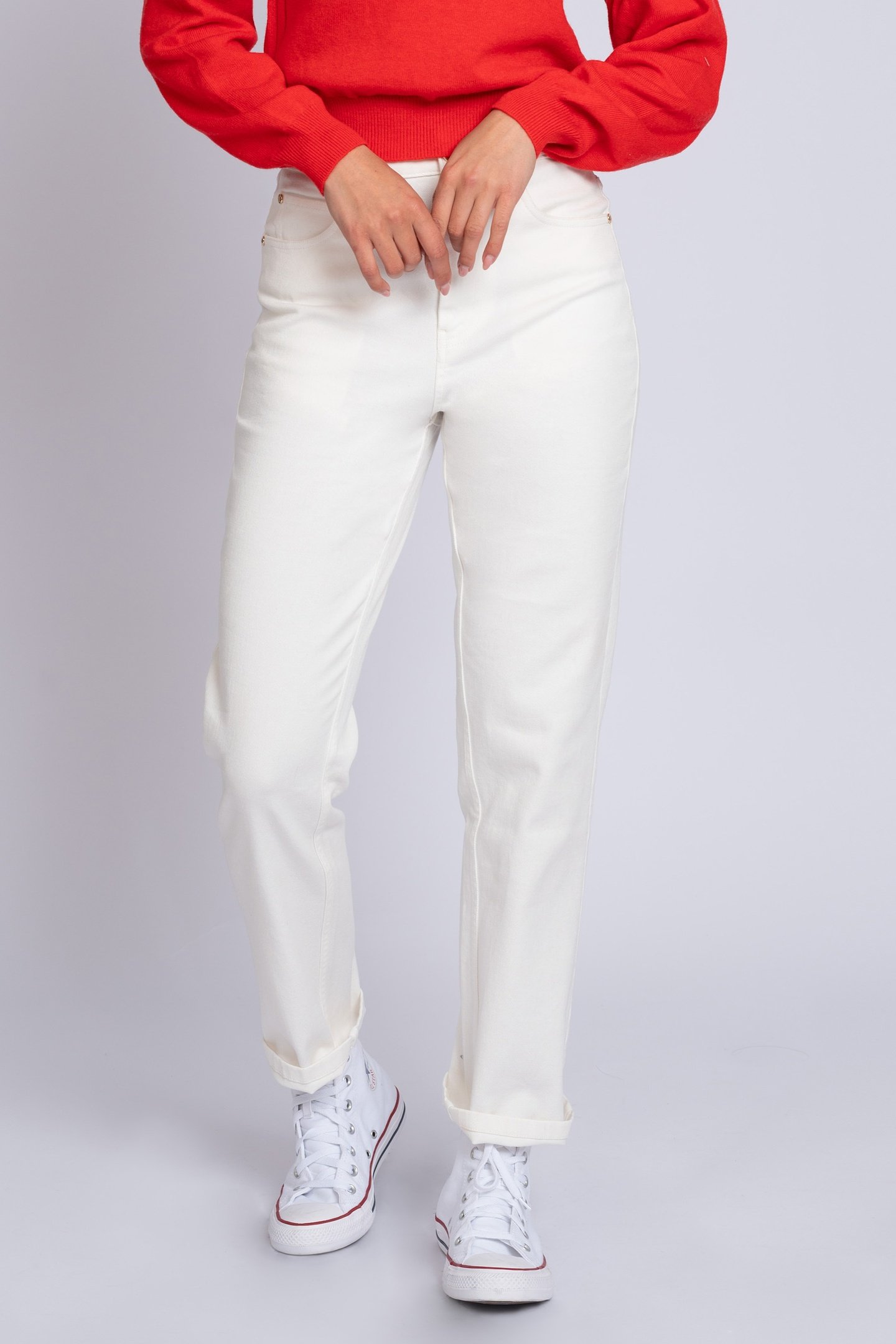 INDY JEANS STAR WHITE 1