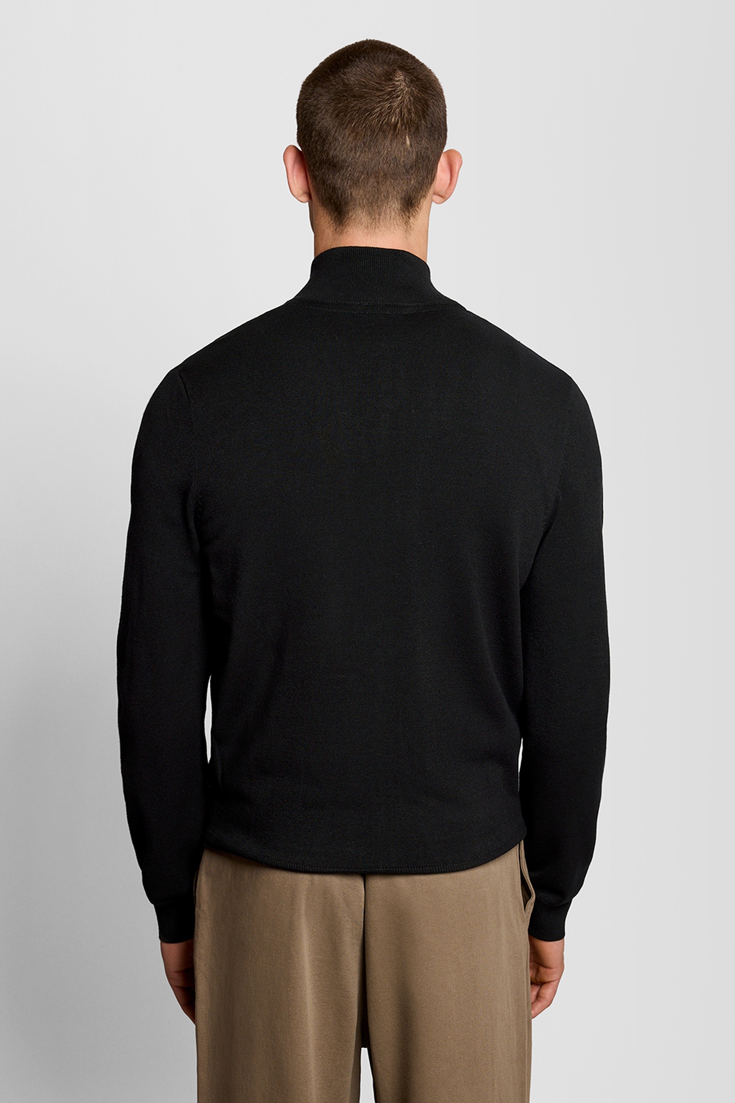 MESH LOGO KNITTED TRACK JACKET JET BLACK 2