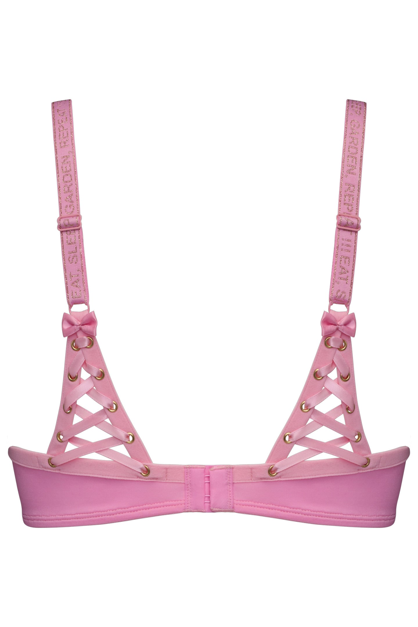ROCOCO ROYAL PINK AND GOLD BALCONY BRA 4