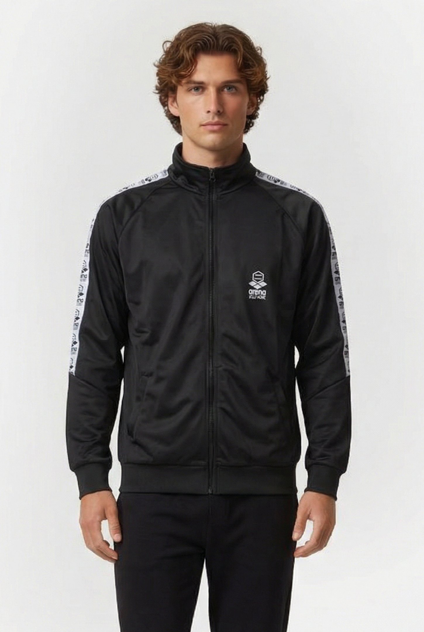 STRIPES ZIP ARENA/DOLLY NOIRE BLACK WHITE by Arena