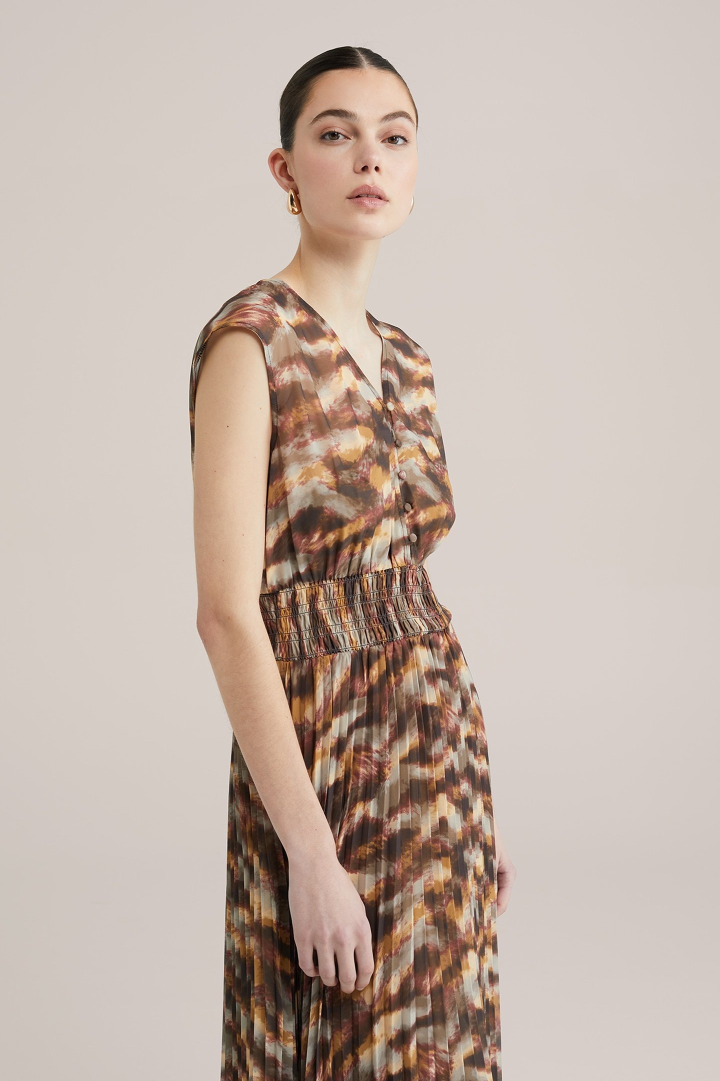 DRESS MID LENGTH MUSTARD YELLOW 10