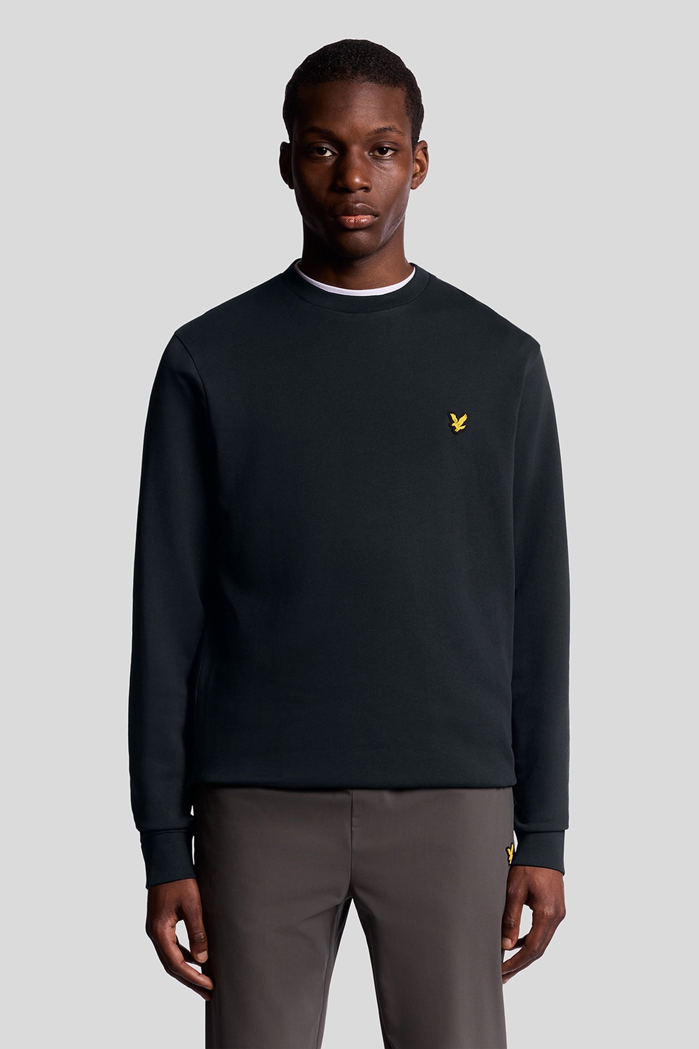 GEOMETRIC GLOBE GRAPHIC CREW NECK DARK NAVY 1