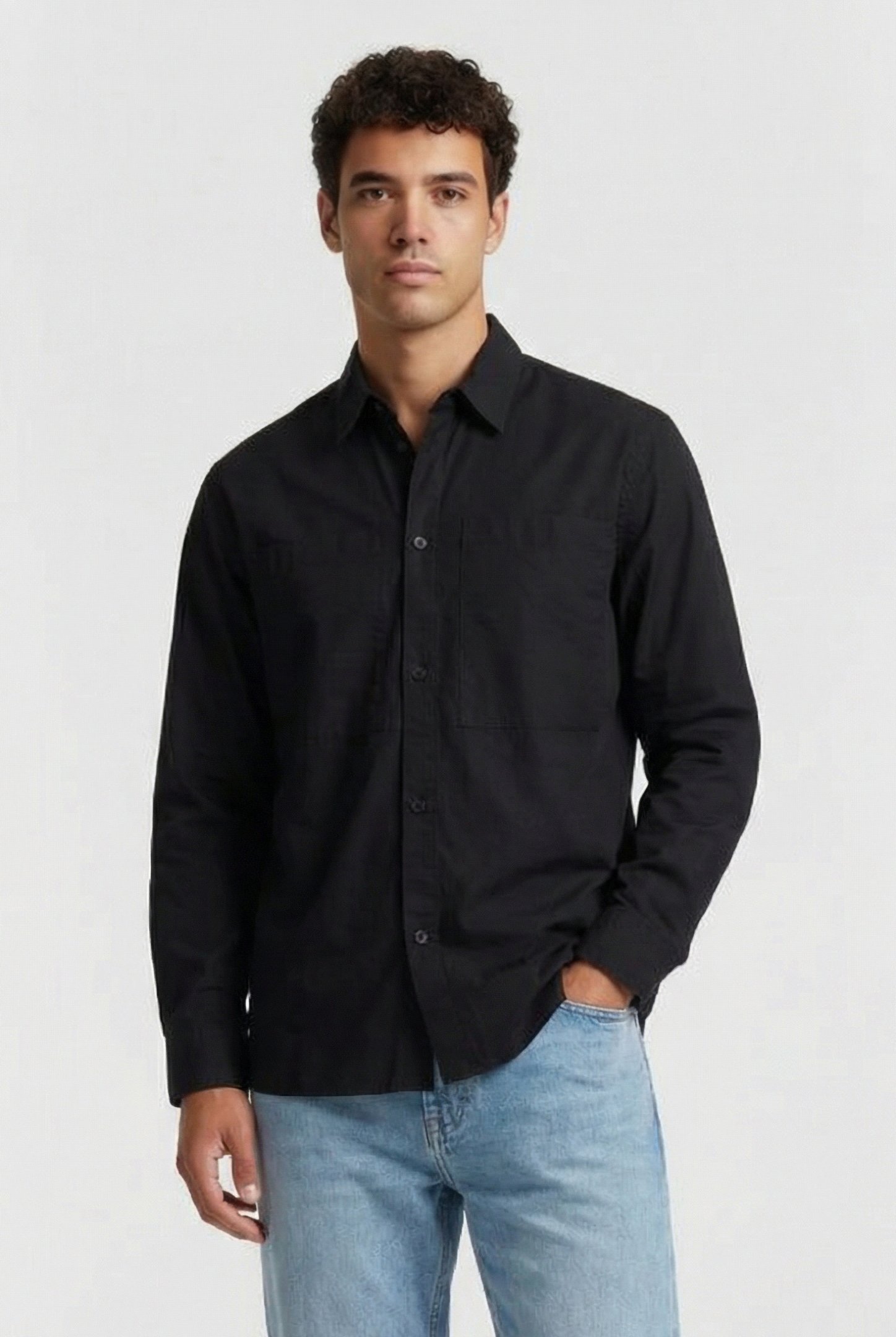 LS RIPSTOP RELAXED SHIRT BLACK 1