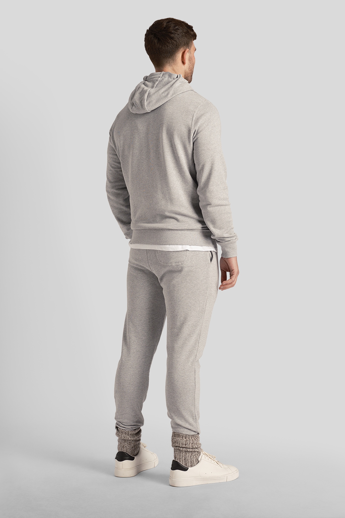SKINNY SWEATPANT LIGHT GREY MARL 2