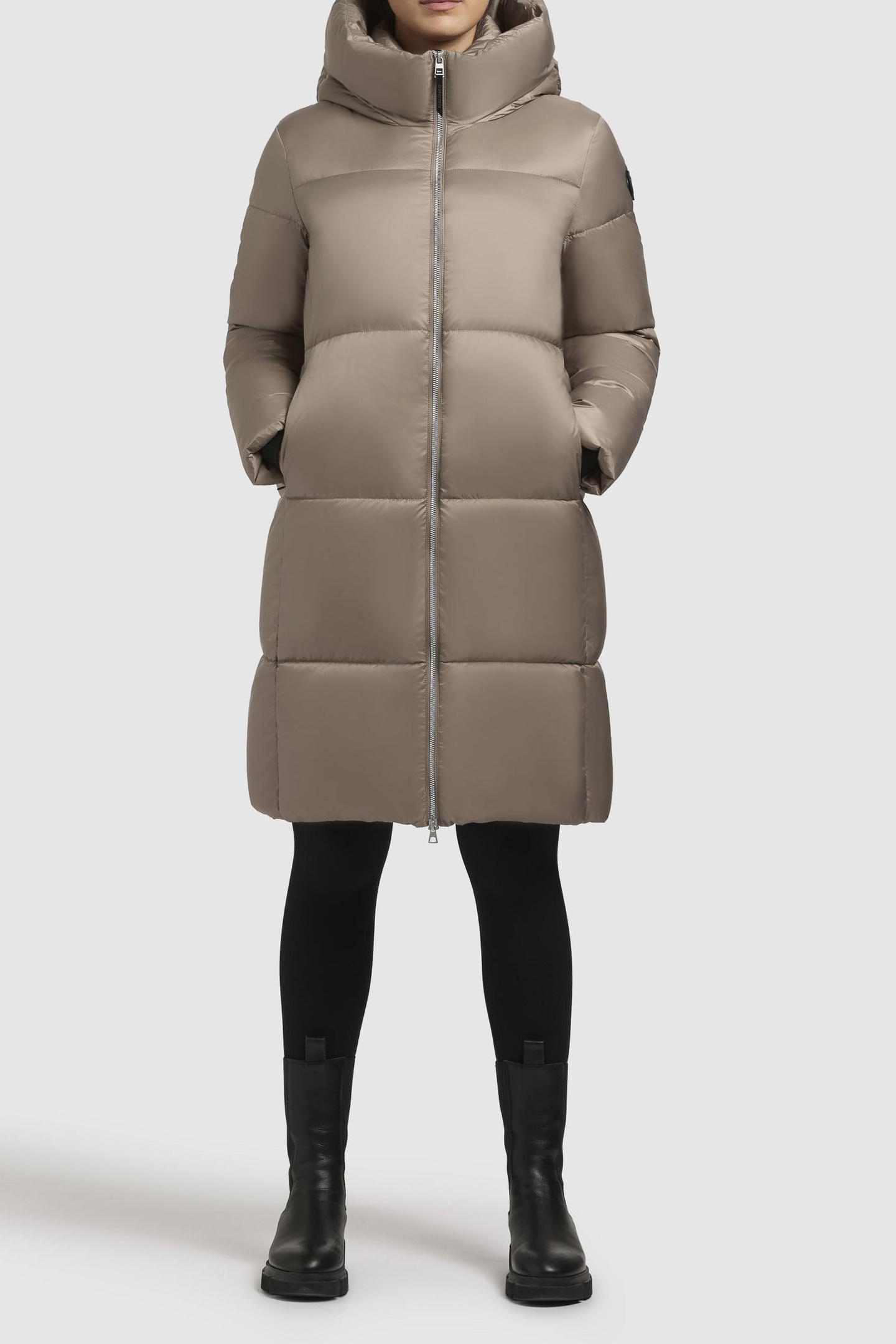 NIKITA COAT GREIGE 1